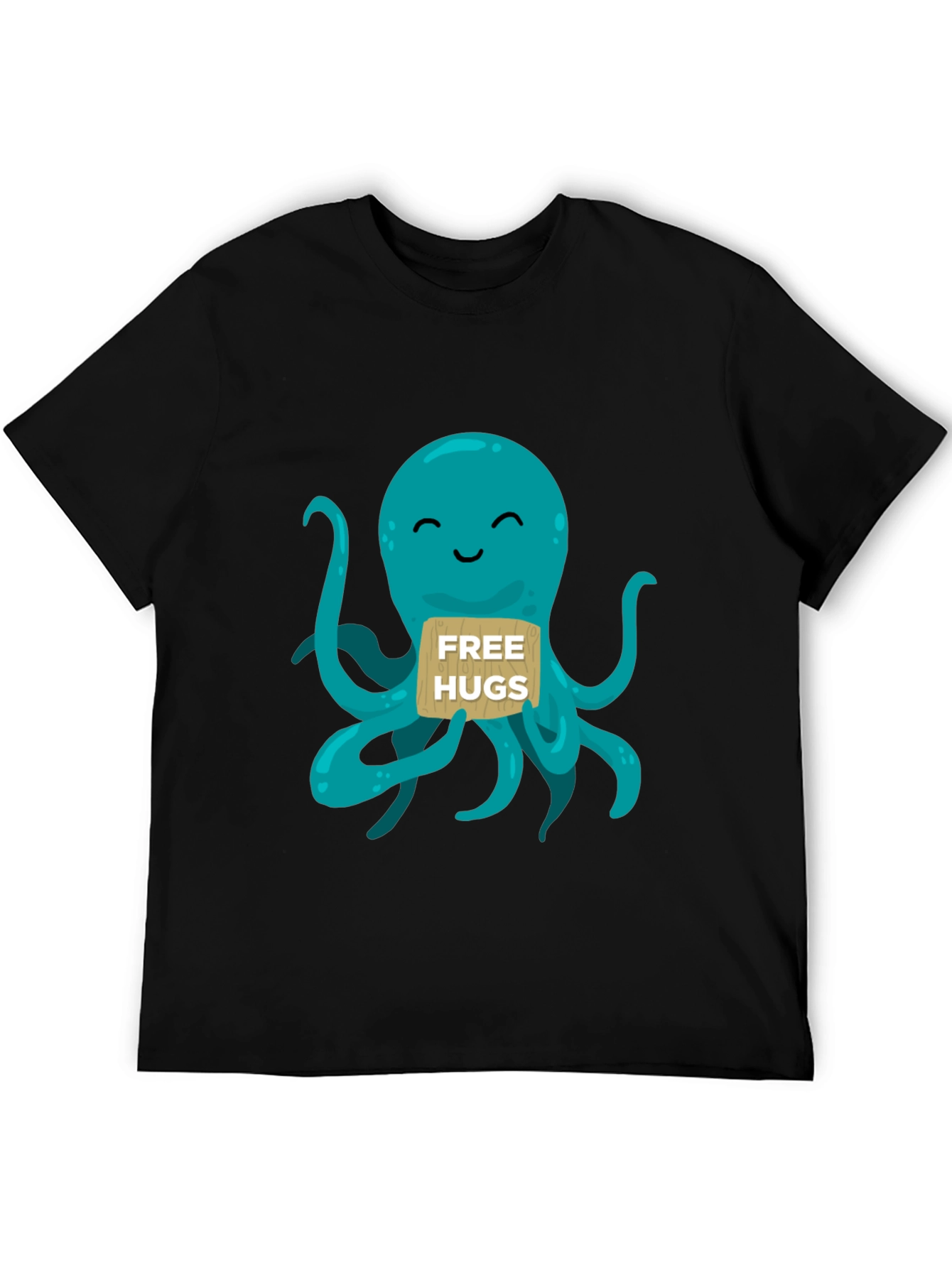 Cute Octopus Free Hugs Graphic T-Shirt