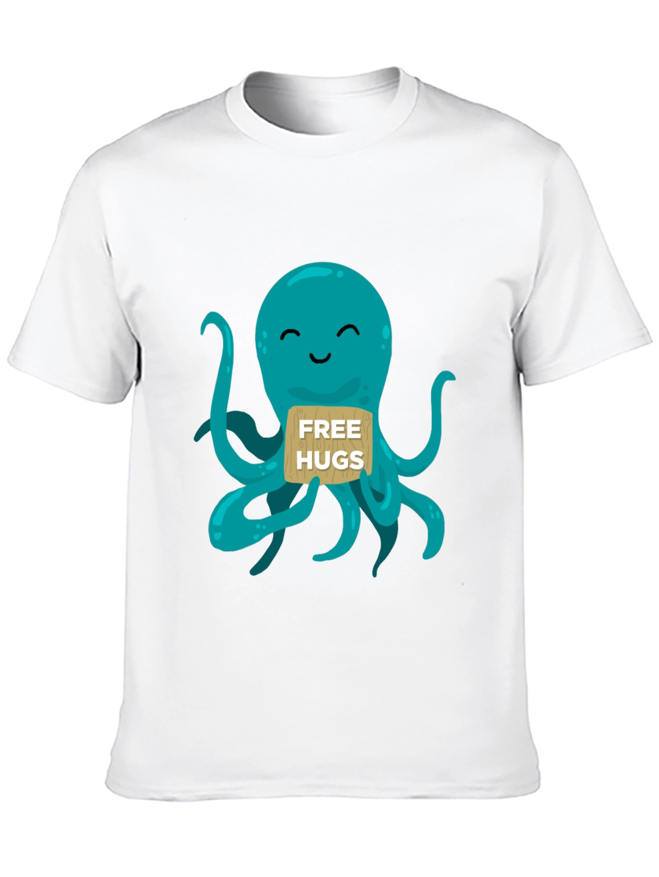 Cute Octopus Free Hugs Graphic T-Shirt