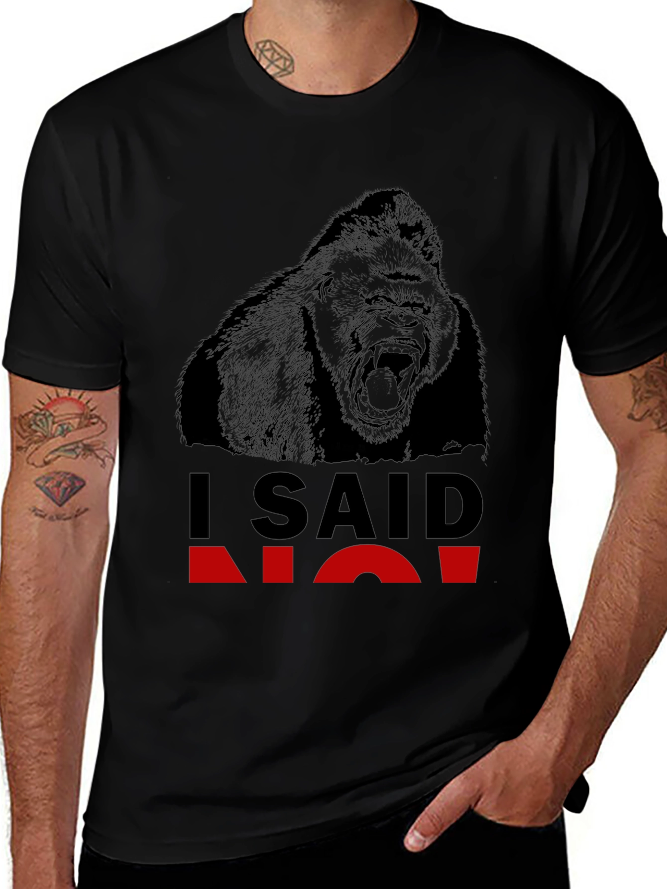 I Said No Gorilla Graphic T-Shirt