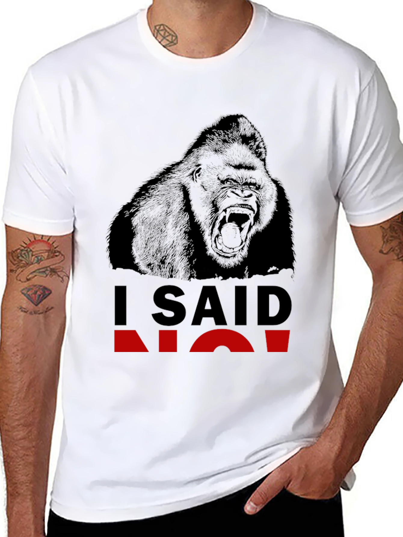 I Said No Gorilla Graphic T-Shirt