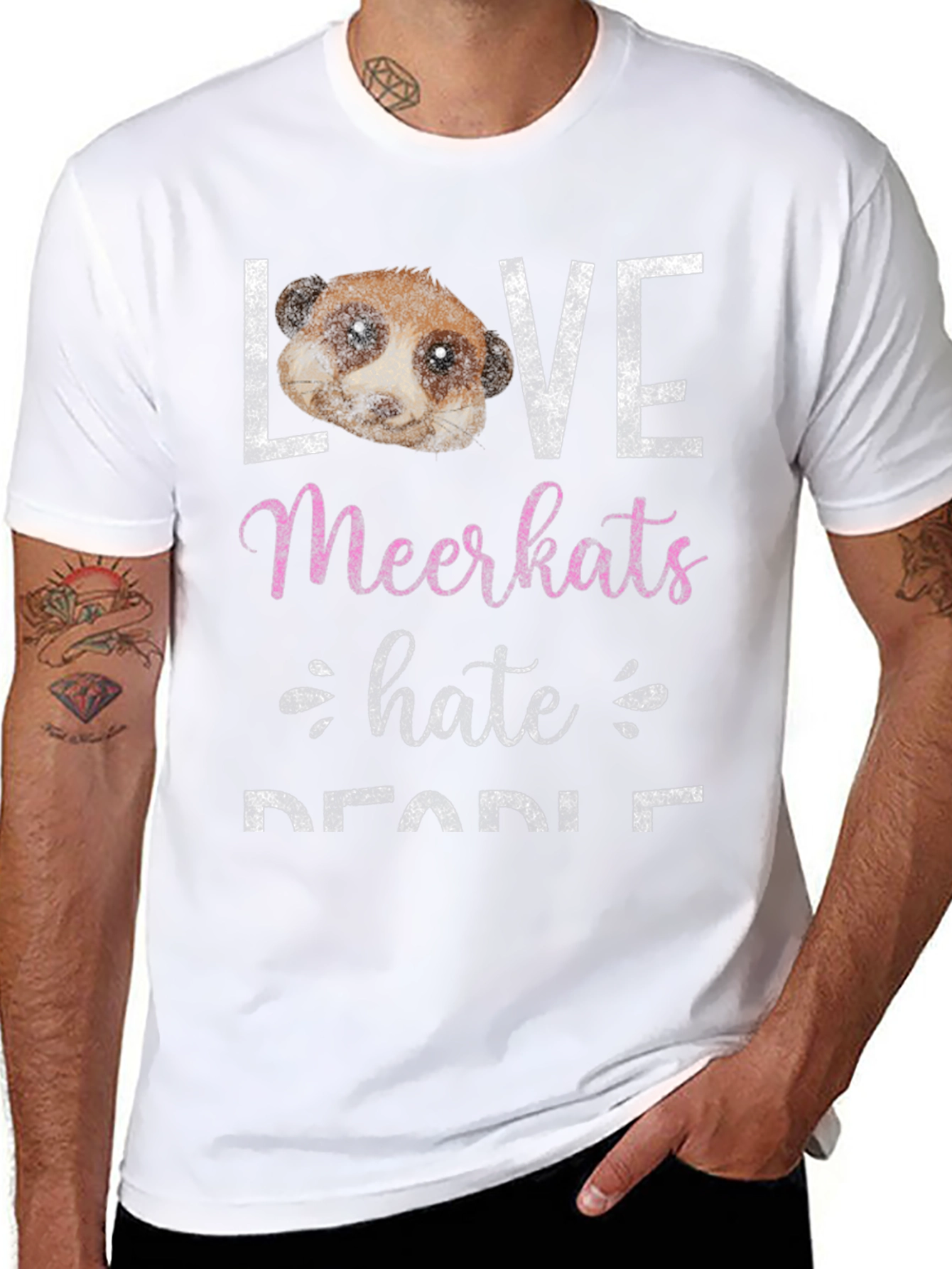 Love Meerkats Hate Safari Tee