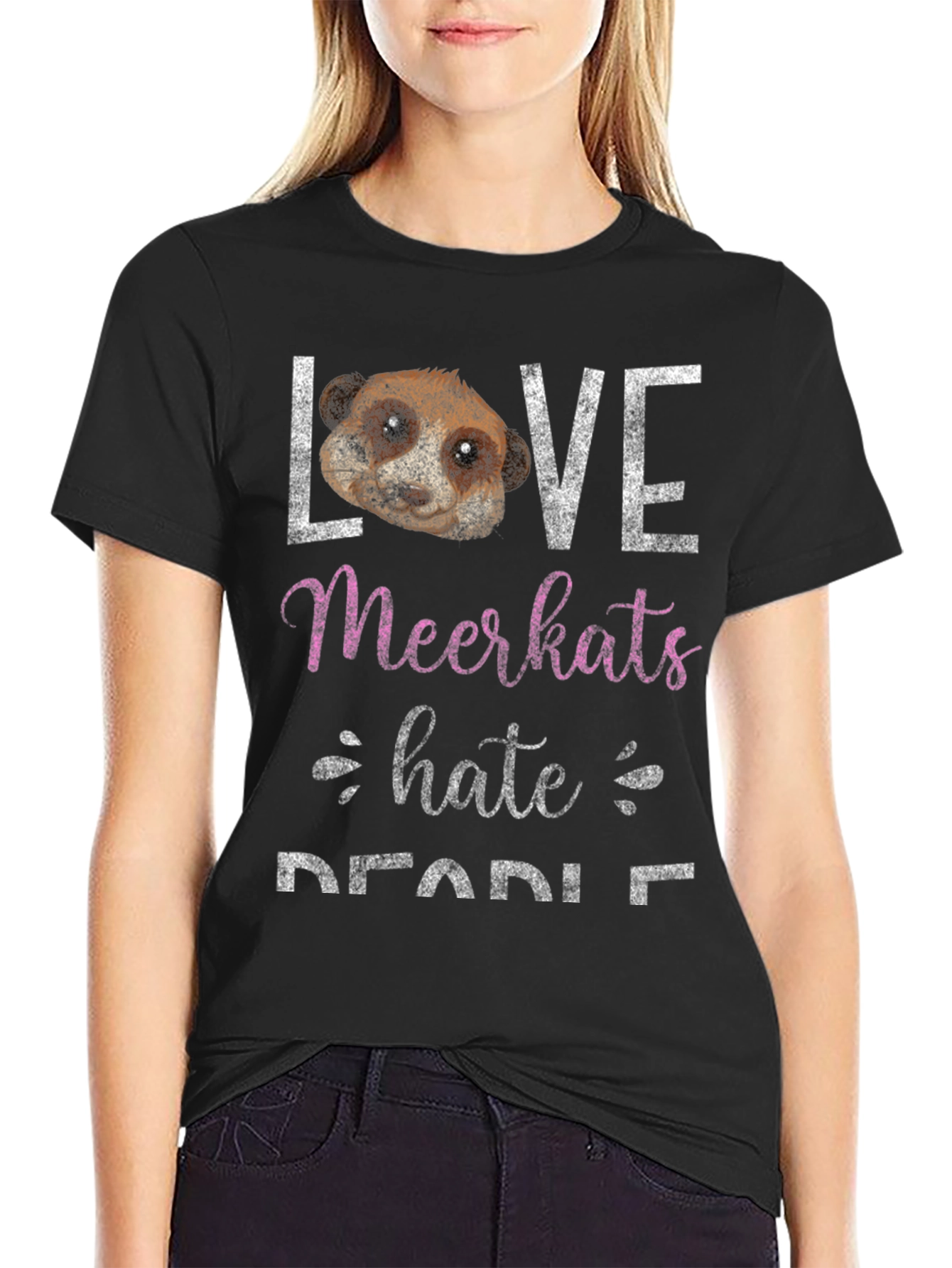 Love Meerkats Hate Safari Tee