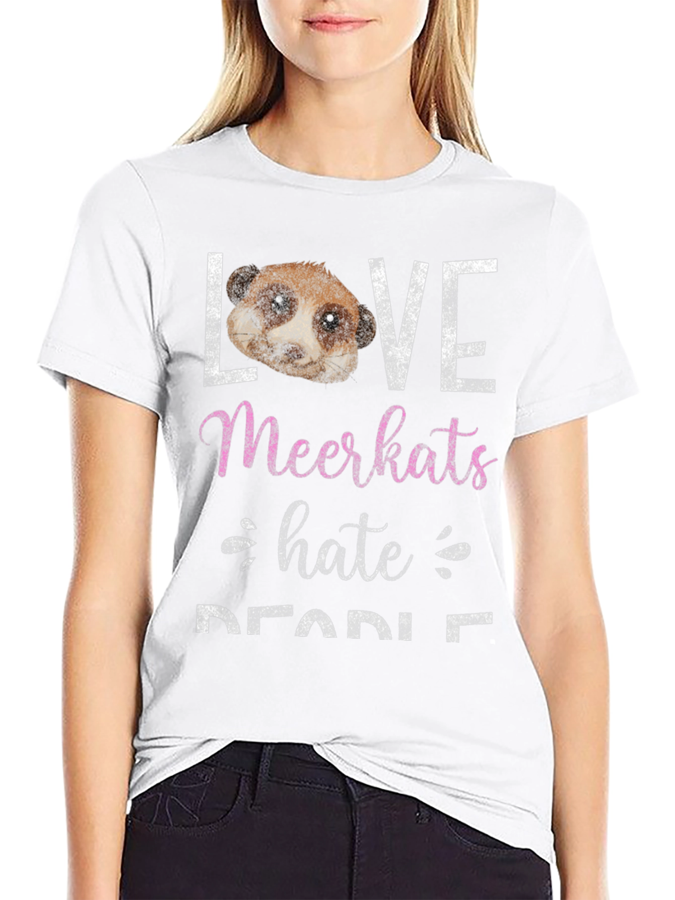 Love Meerkats Hate Safari Tee