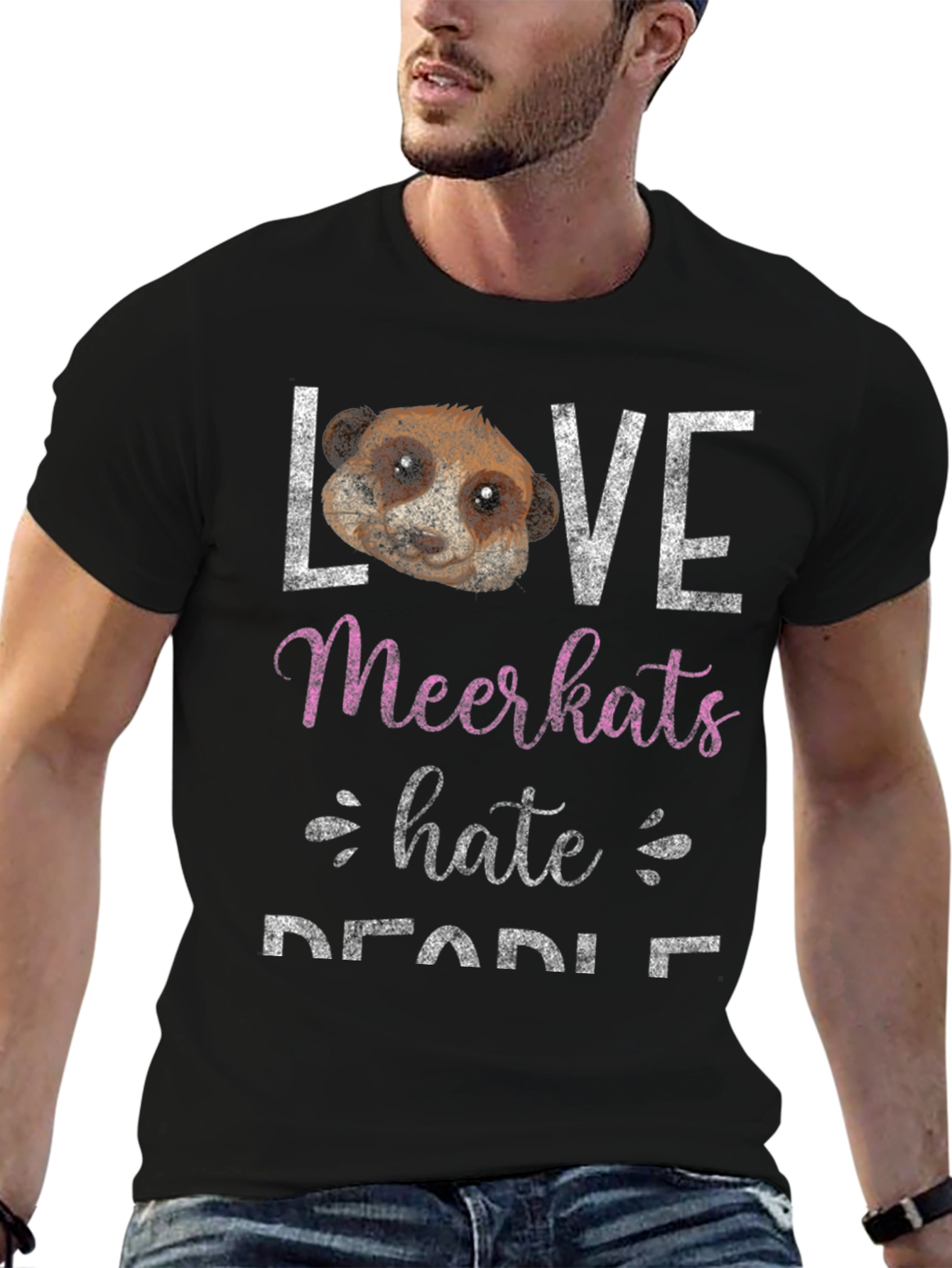 Love Meerkats Hate Safari Tee