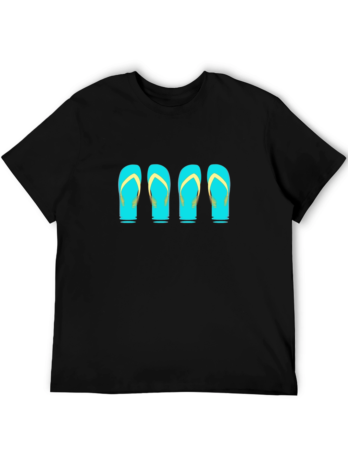 Flip Flop Graphic Tee - Black