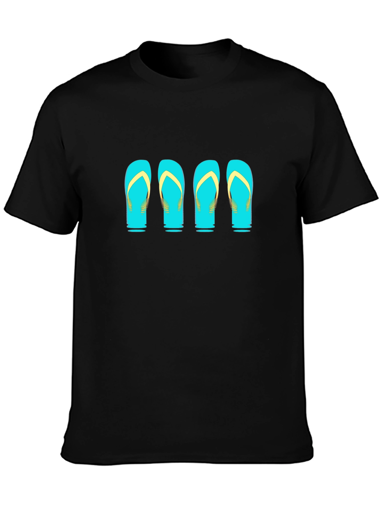 Flip Flop Graphic Tee - Black