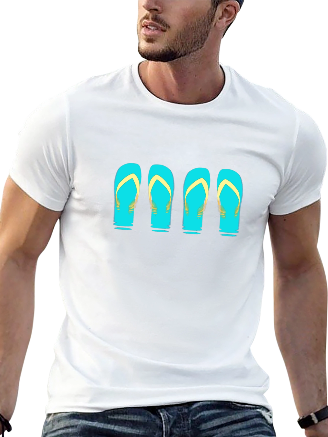 Flip Flop Graphic Tee - Black