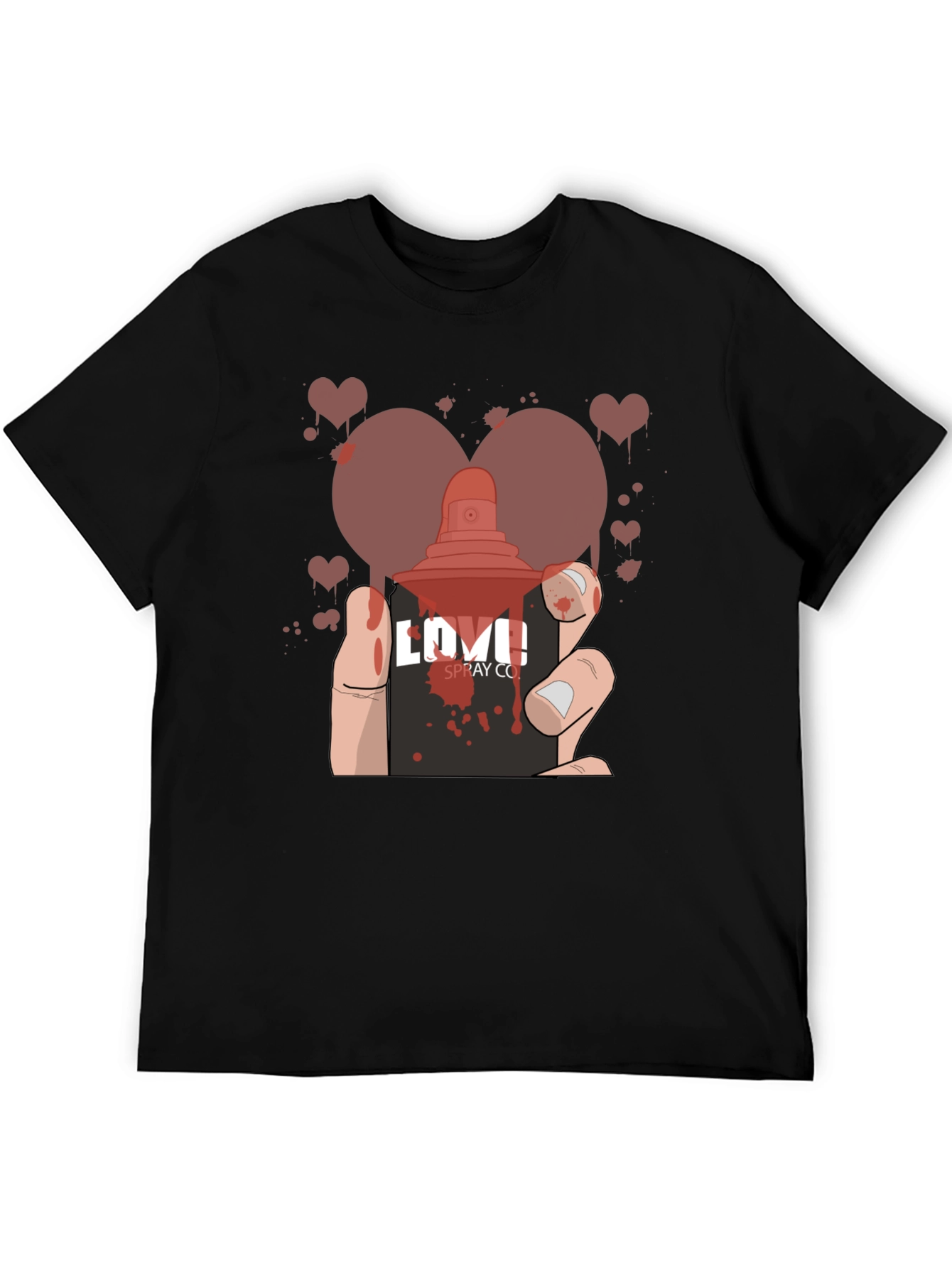 Love Spray Graphic Tee - Unique Artistic Design