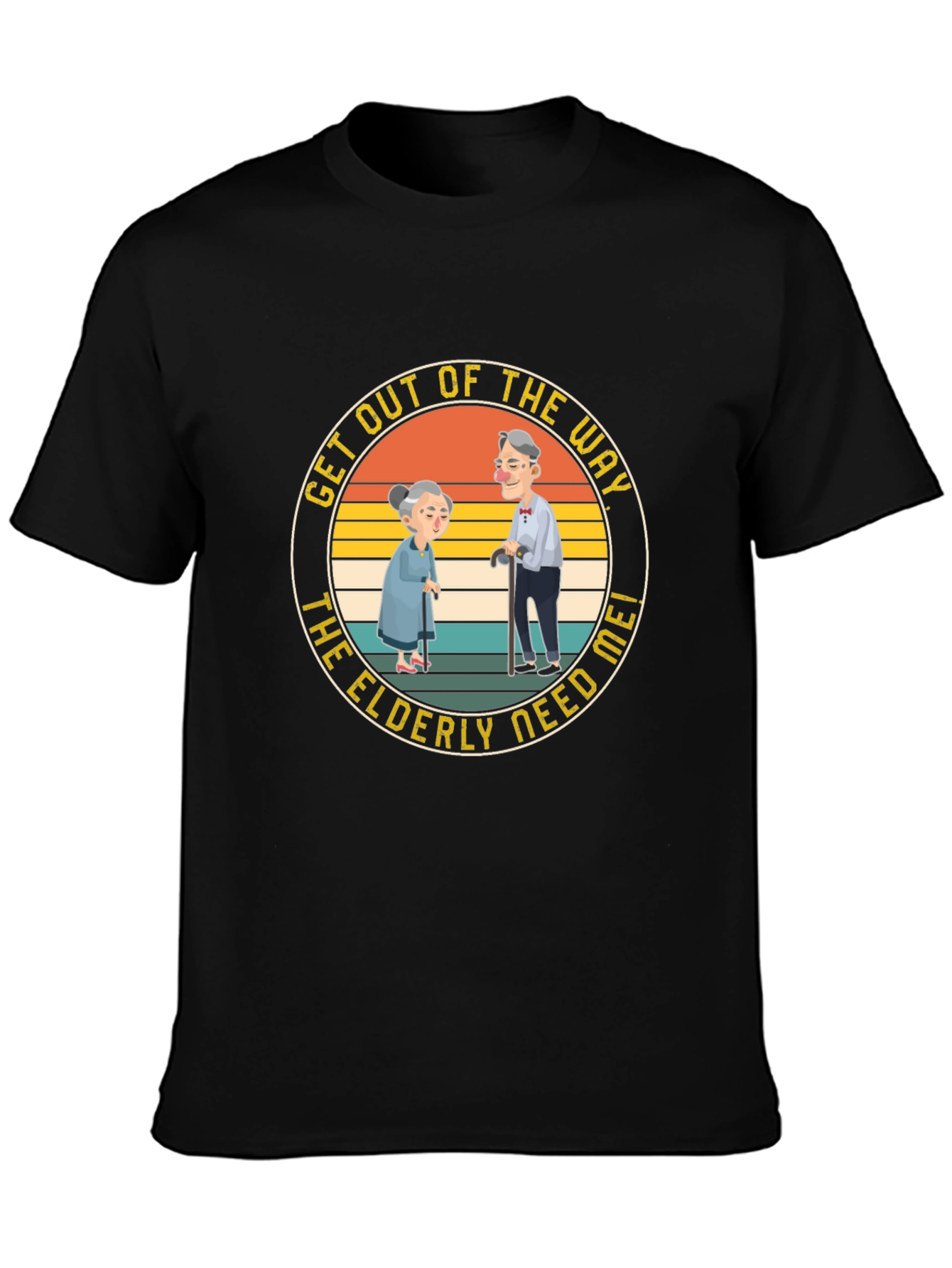 Funny Elderly Graphic T-Shirt