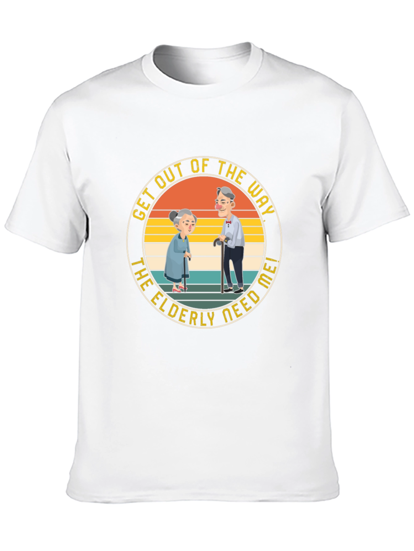 Funny Elderly Graphic T-Shirt