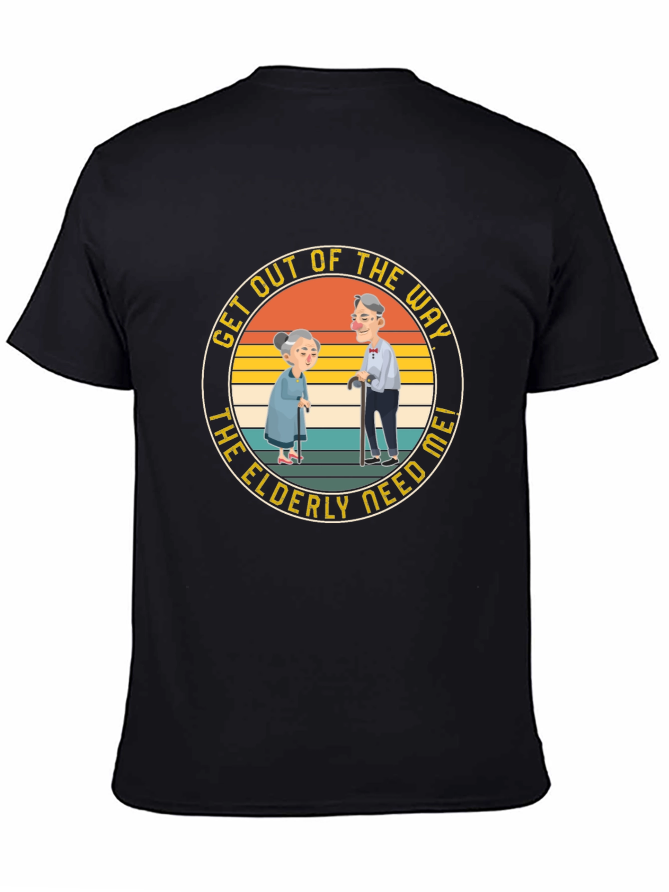 Funny Elderly Graphic T-Shirt