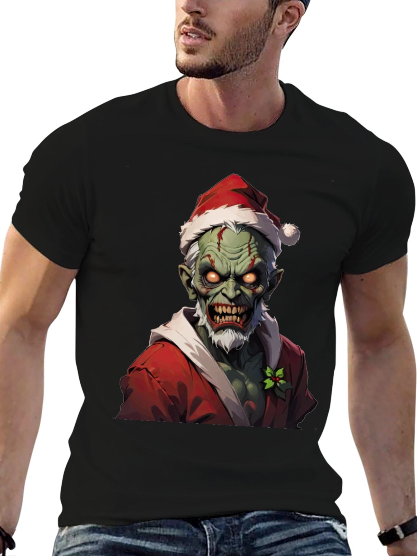 Zombie Santa T-Shirt - Festive Horror Tee