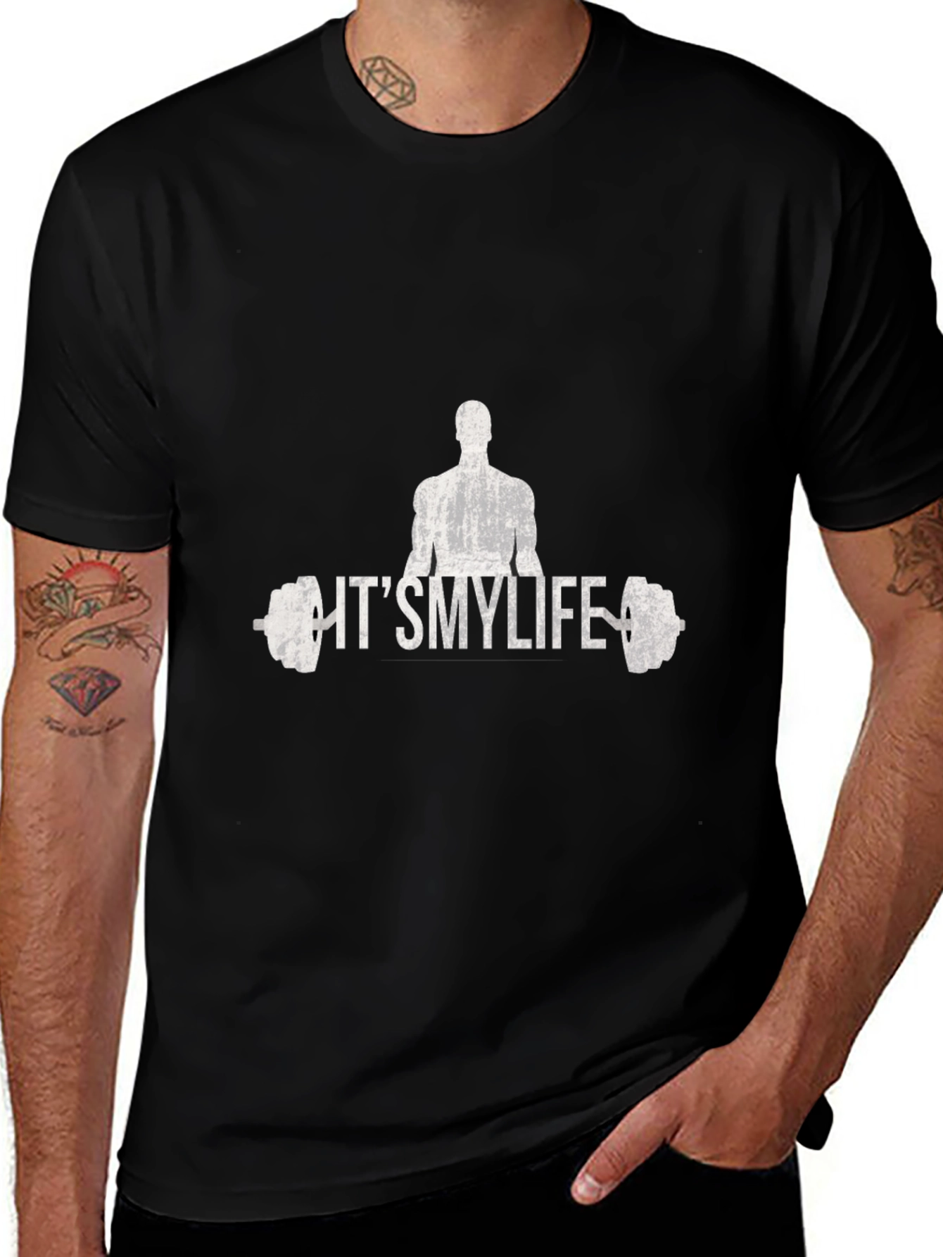 Its My Life Gym T-Shirt - Black