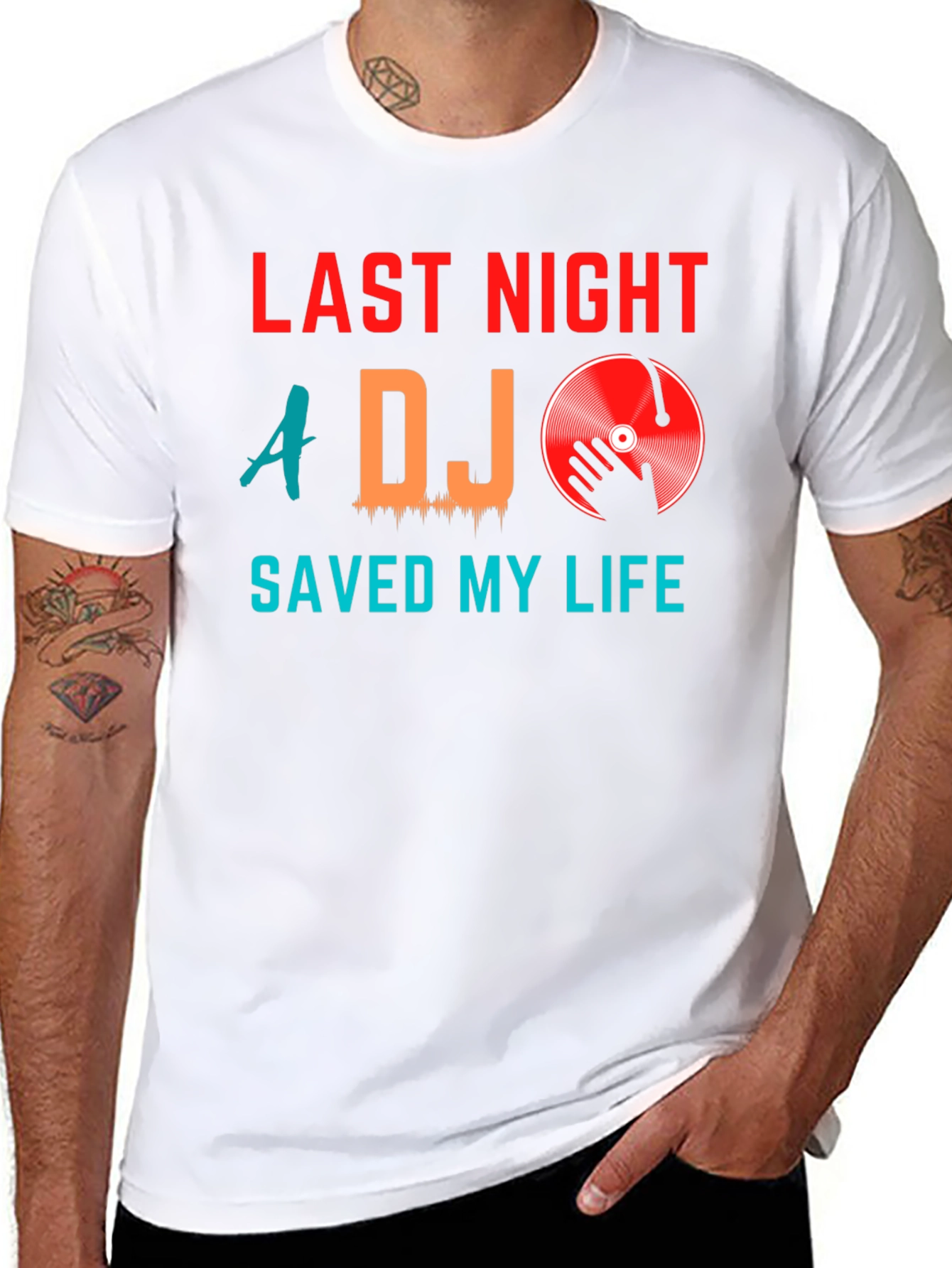 Last Night A DJ Saved My Life Graphic Tee