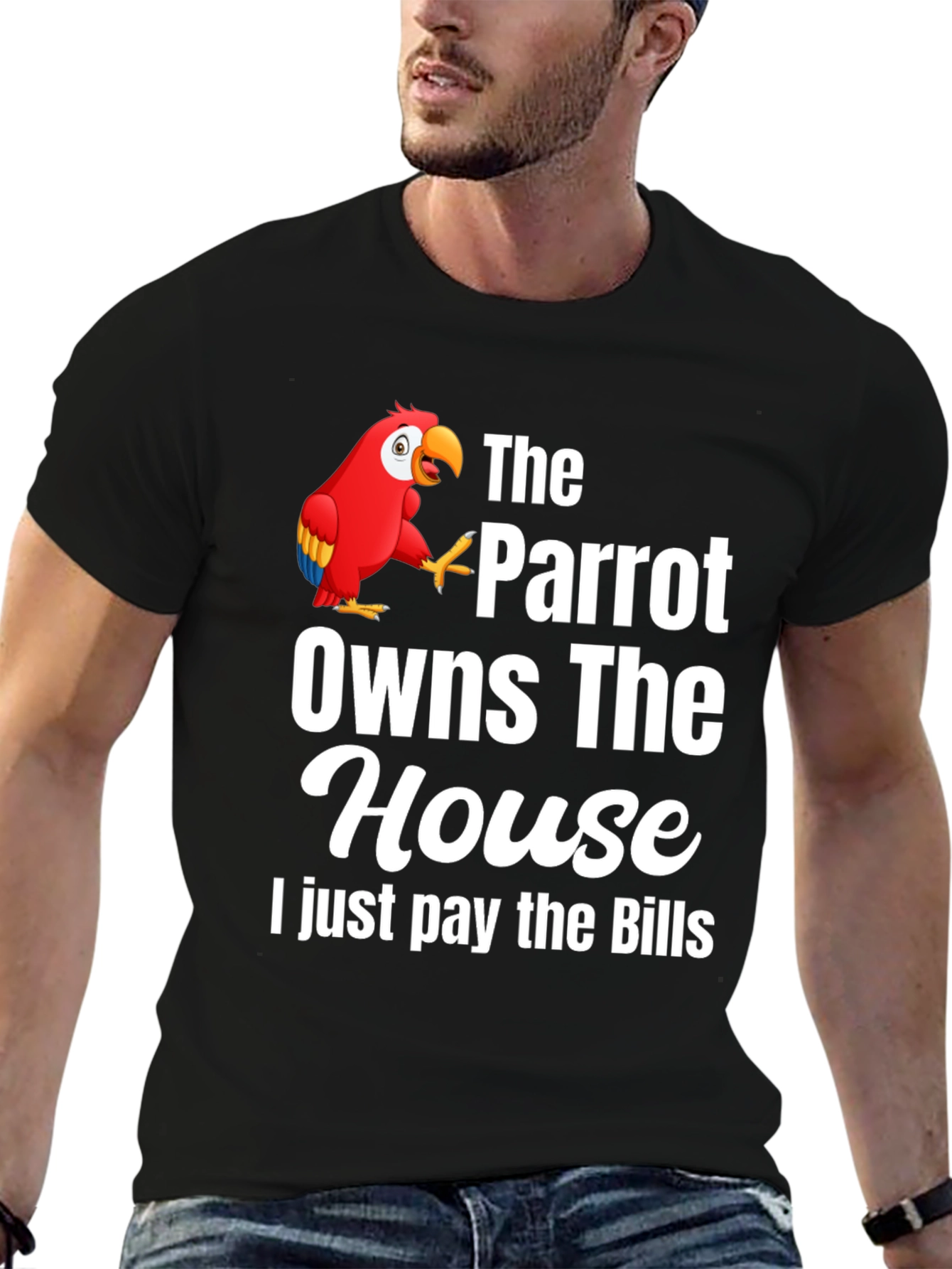 Parrot Owns the House Graphic T-Shirt
