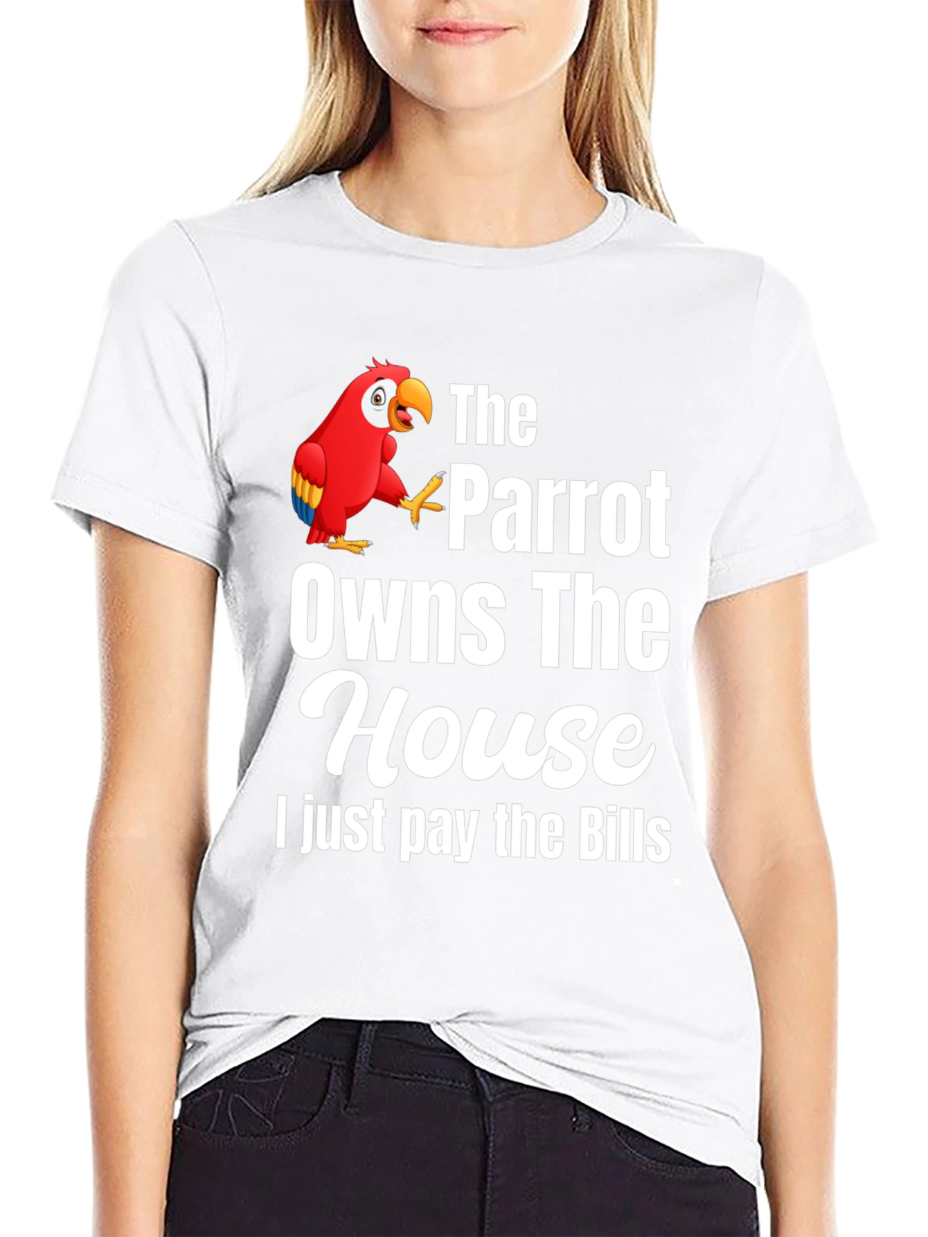 Parrot Owns the House Graphic T-Shirt