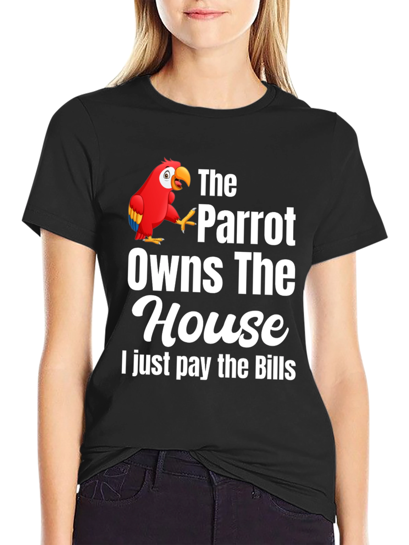 Parrot Owns the House Graphic T-Shirt
