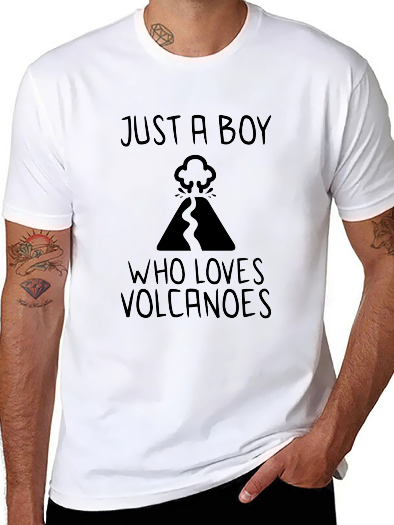 Volcano Lover T-Shirt - Just a Boy Design