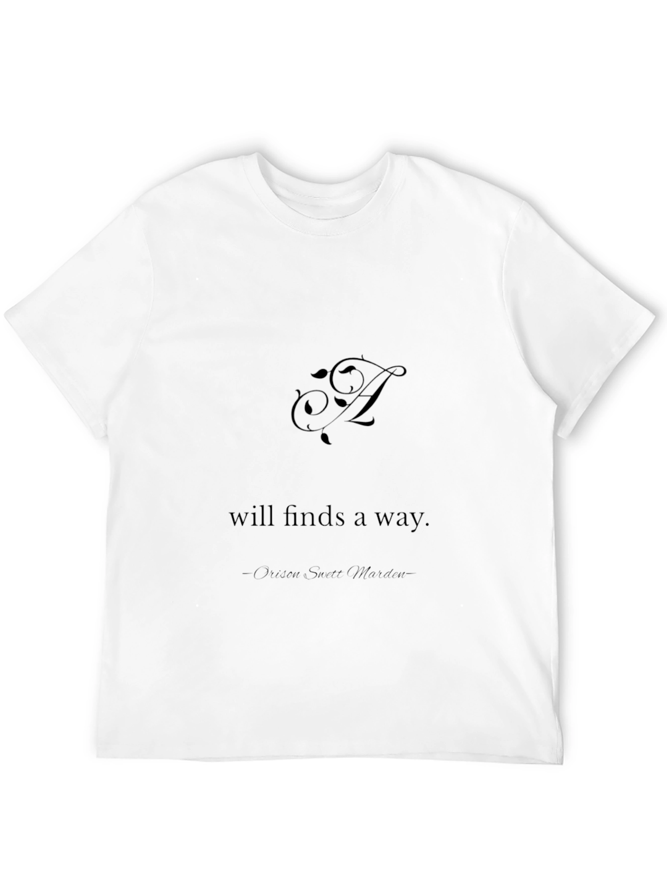 Elegant A Will Finds A Way Black T-Shirt