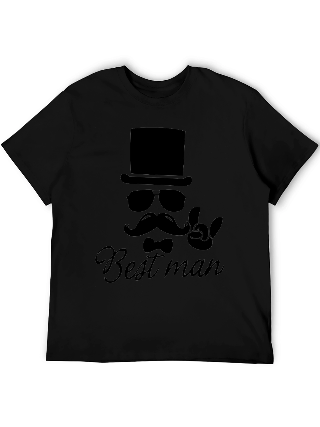 Best Man Graphic T-Shirt - Black