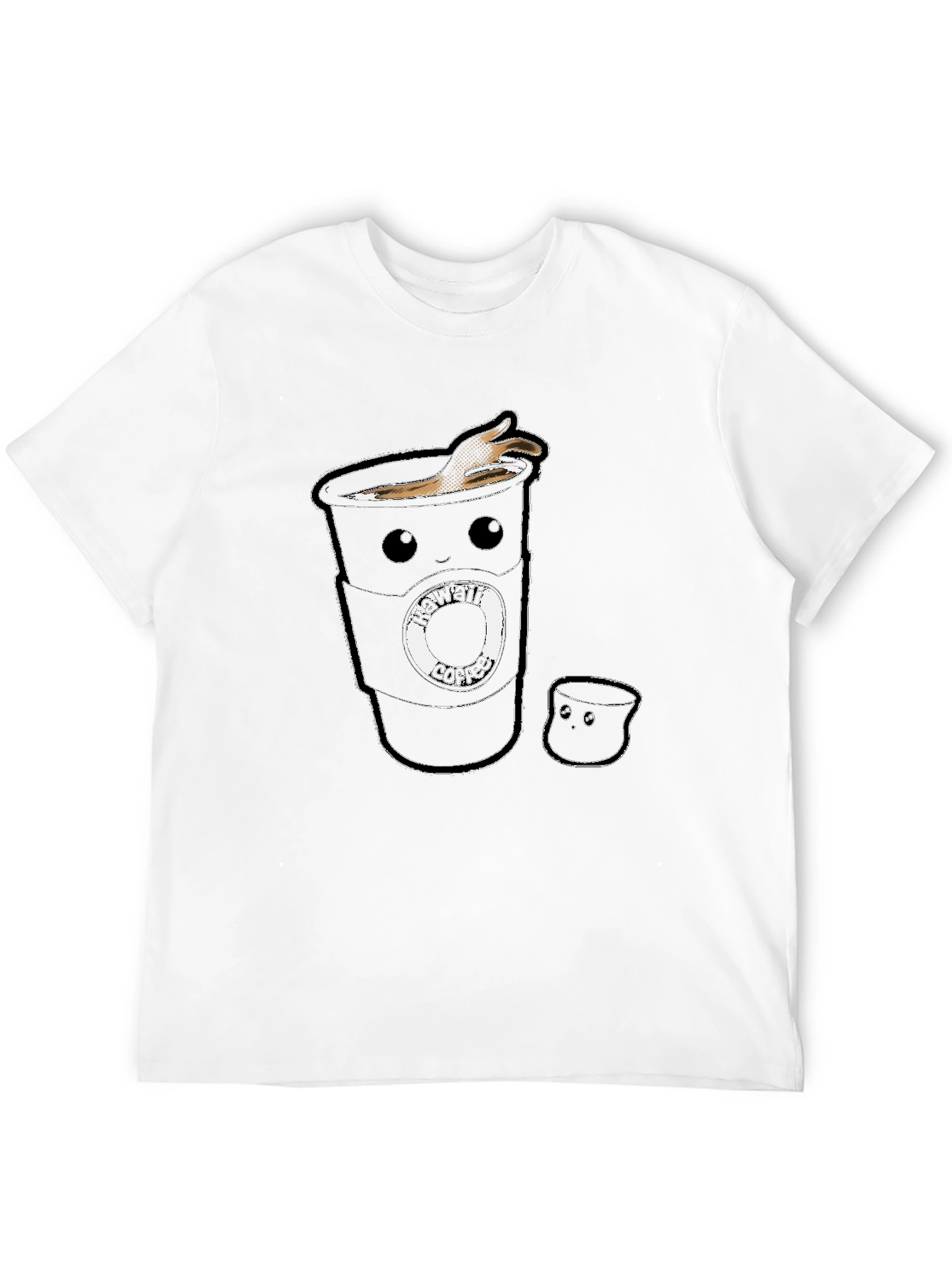 Kawaii Coffee Cup T-Shirt