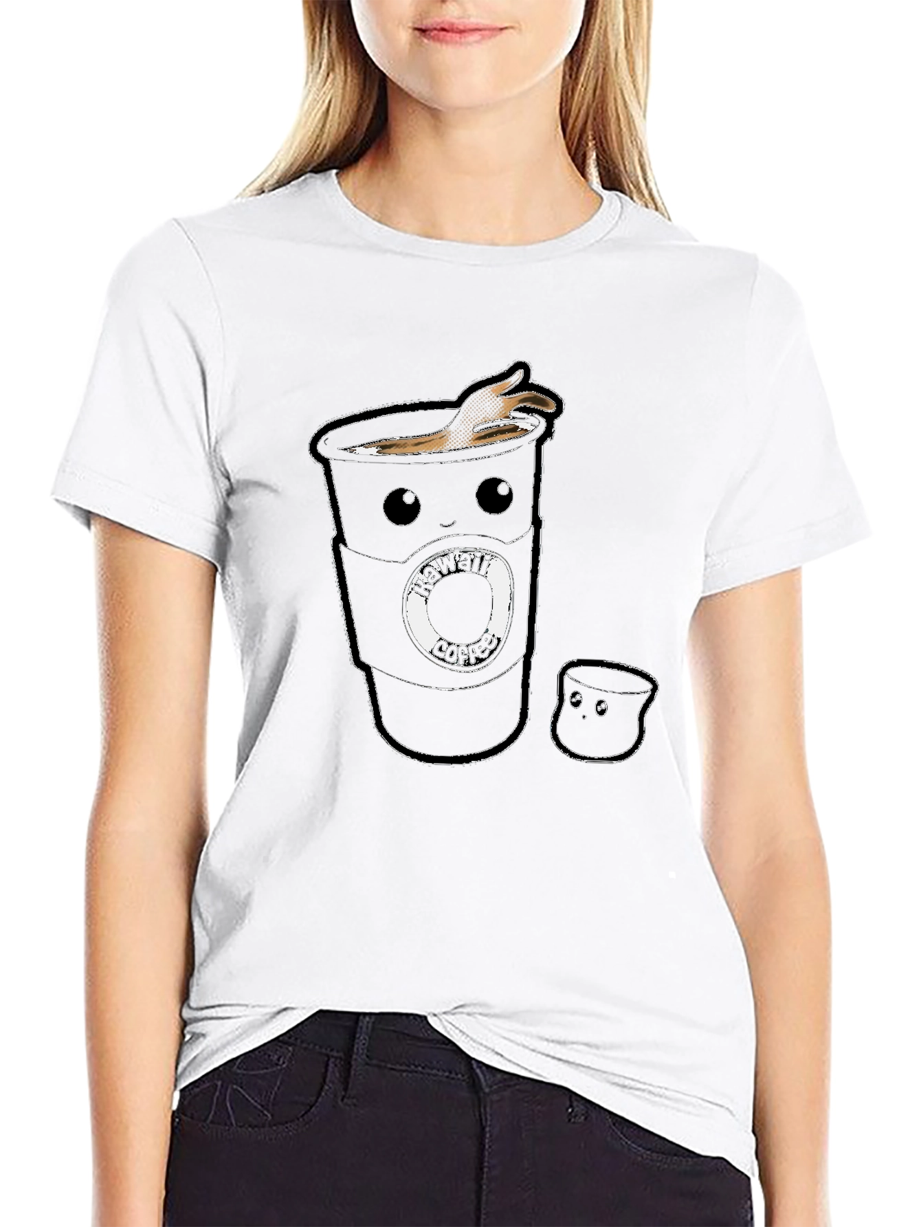 Kawaii Coffee Cup T-Shirt