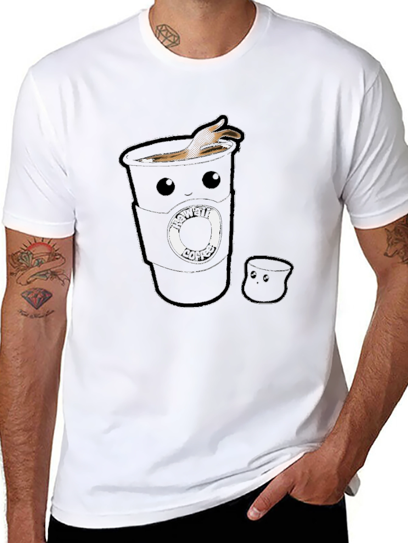 Kawaii Coffee Cup T-Shirt