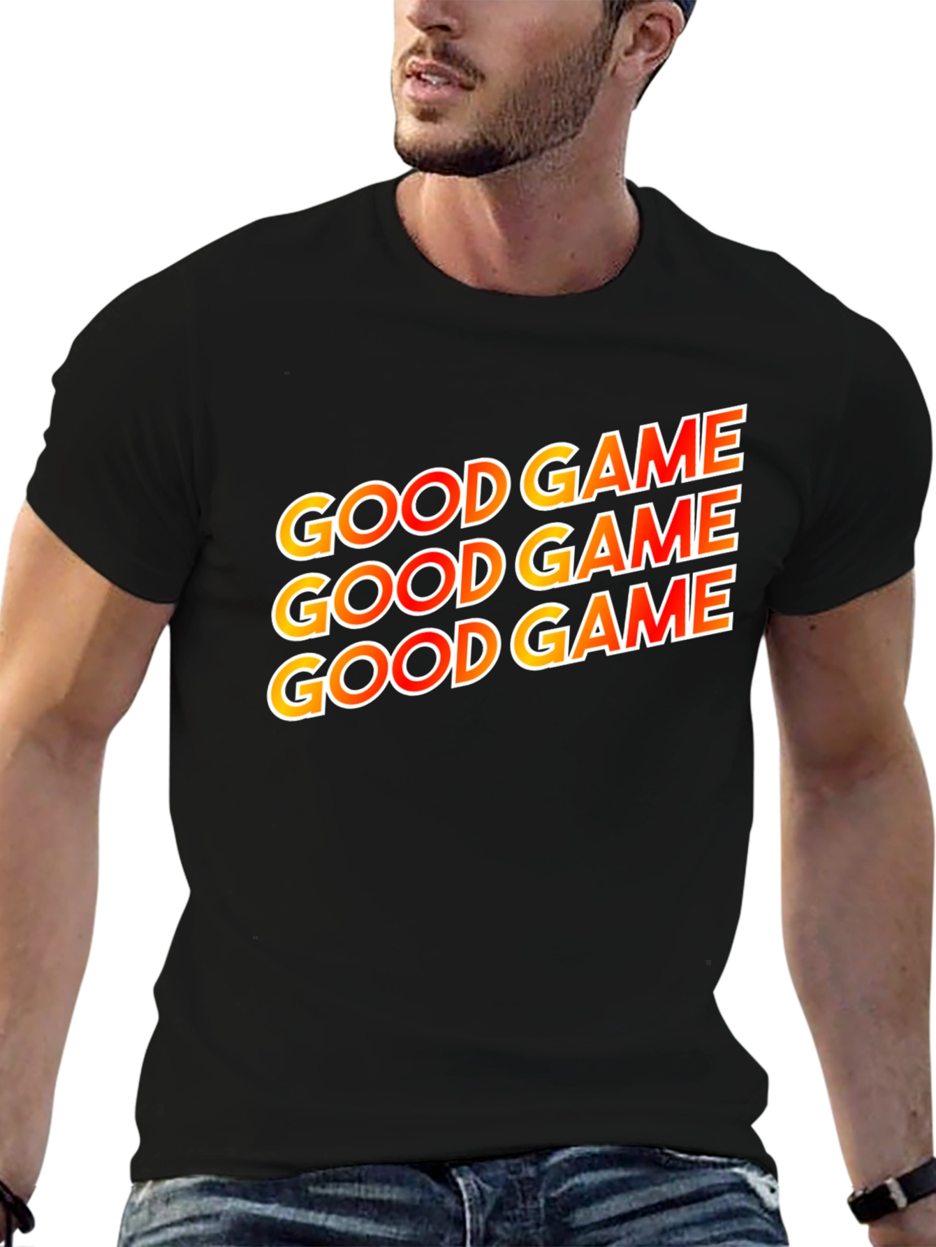 Good Game Graphic Tee - Stylish Black T-Shirt