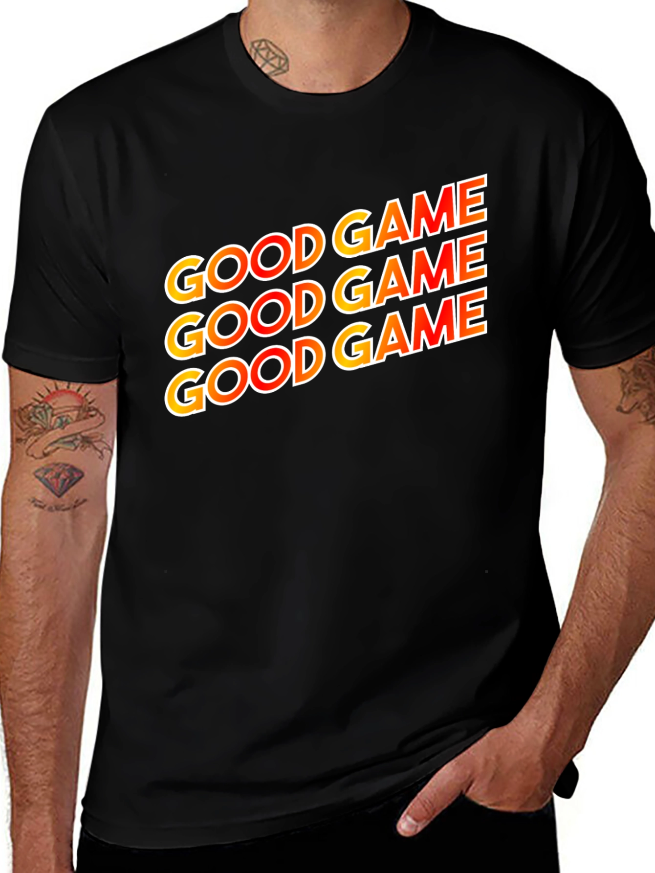 Good Game Graphic Tee - Stylish Black T-Shirt