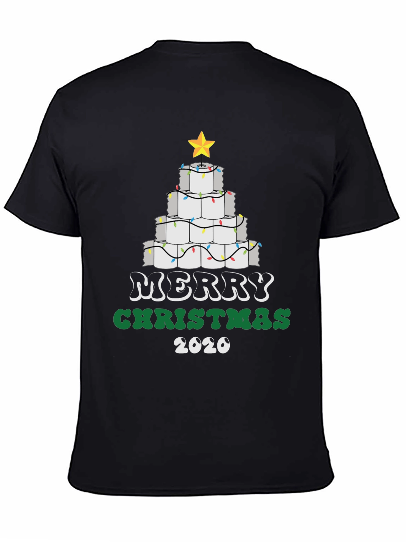 Funny Christmas 2020 Toilet Paper Tree Graphic Tee