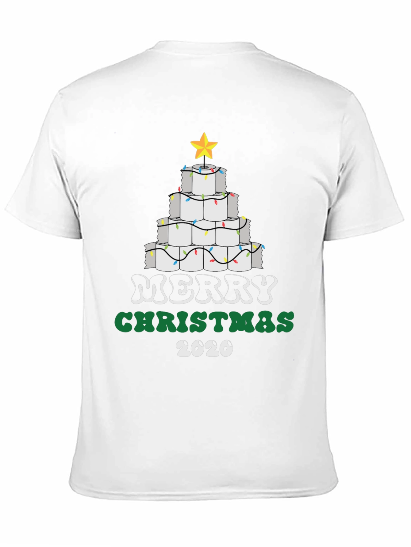 Funny Christmas 2020 Toilet Paper Tree Graphic Tee