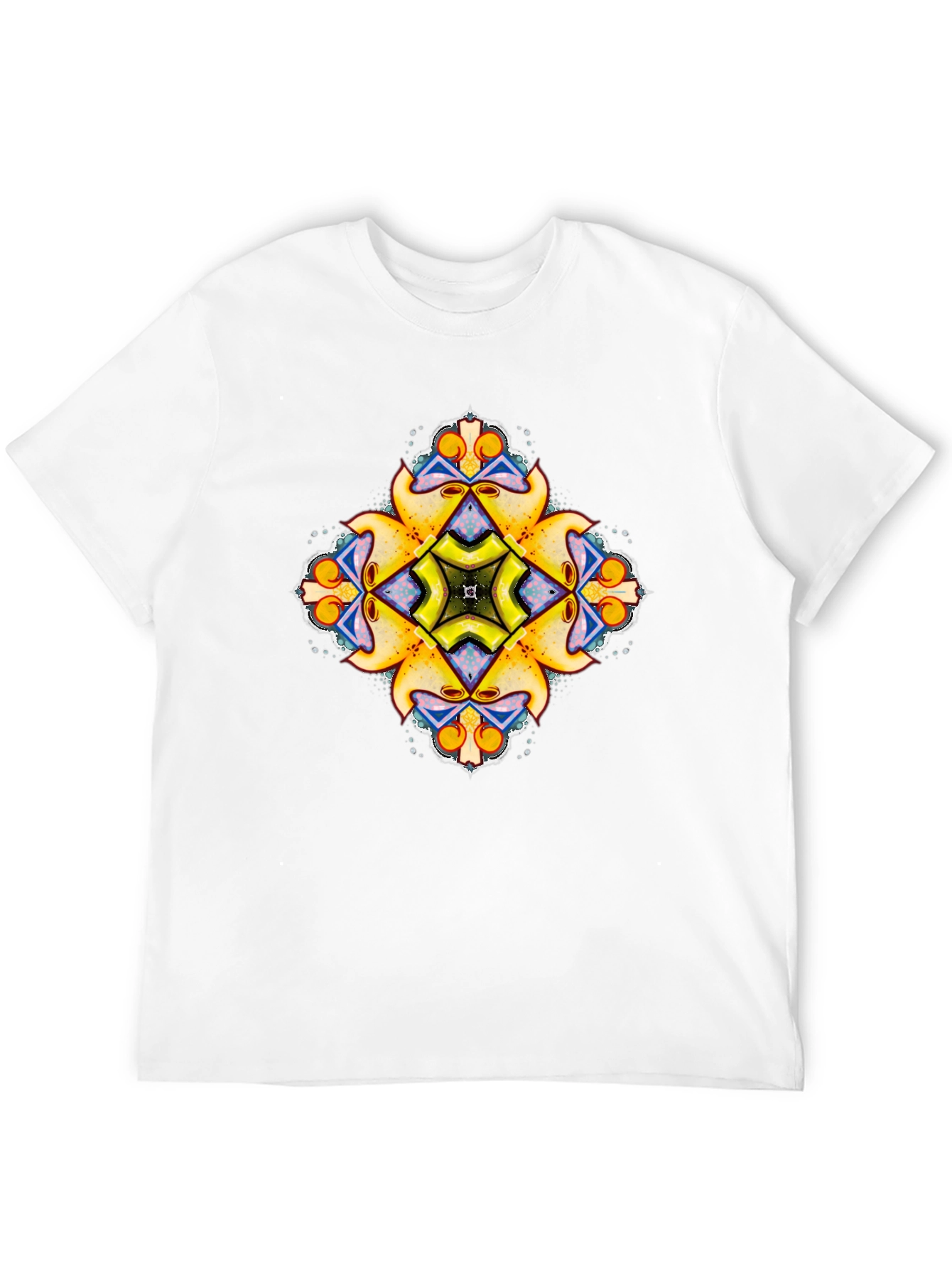 Kaleidoscope Graphic Print Black T-Shirt