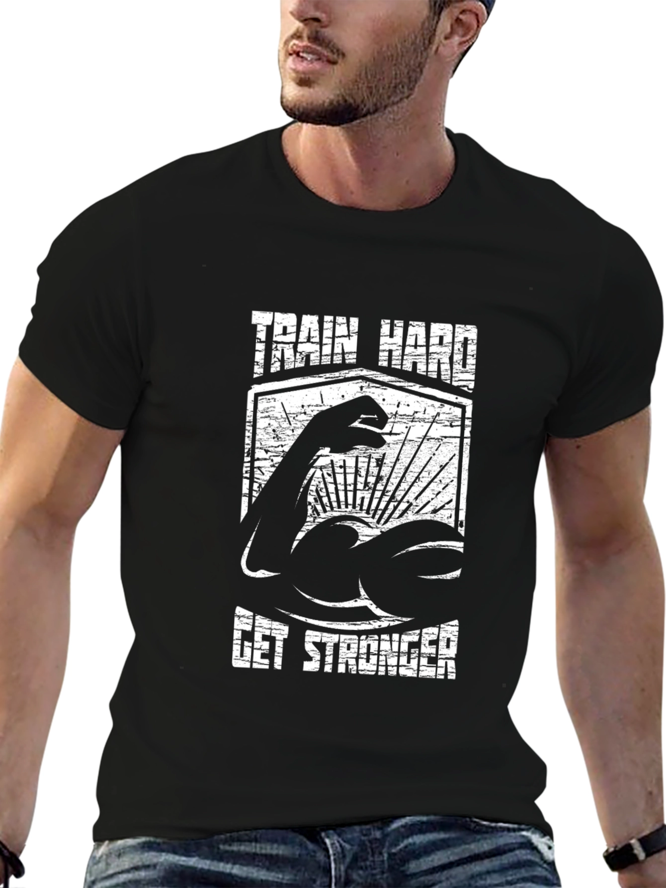 Train Hard Get Stronger Graphic Tee