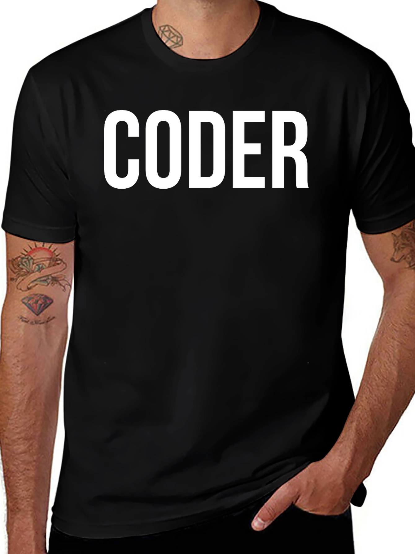 Coder T-Shirt - Black - Programmer Tee