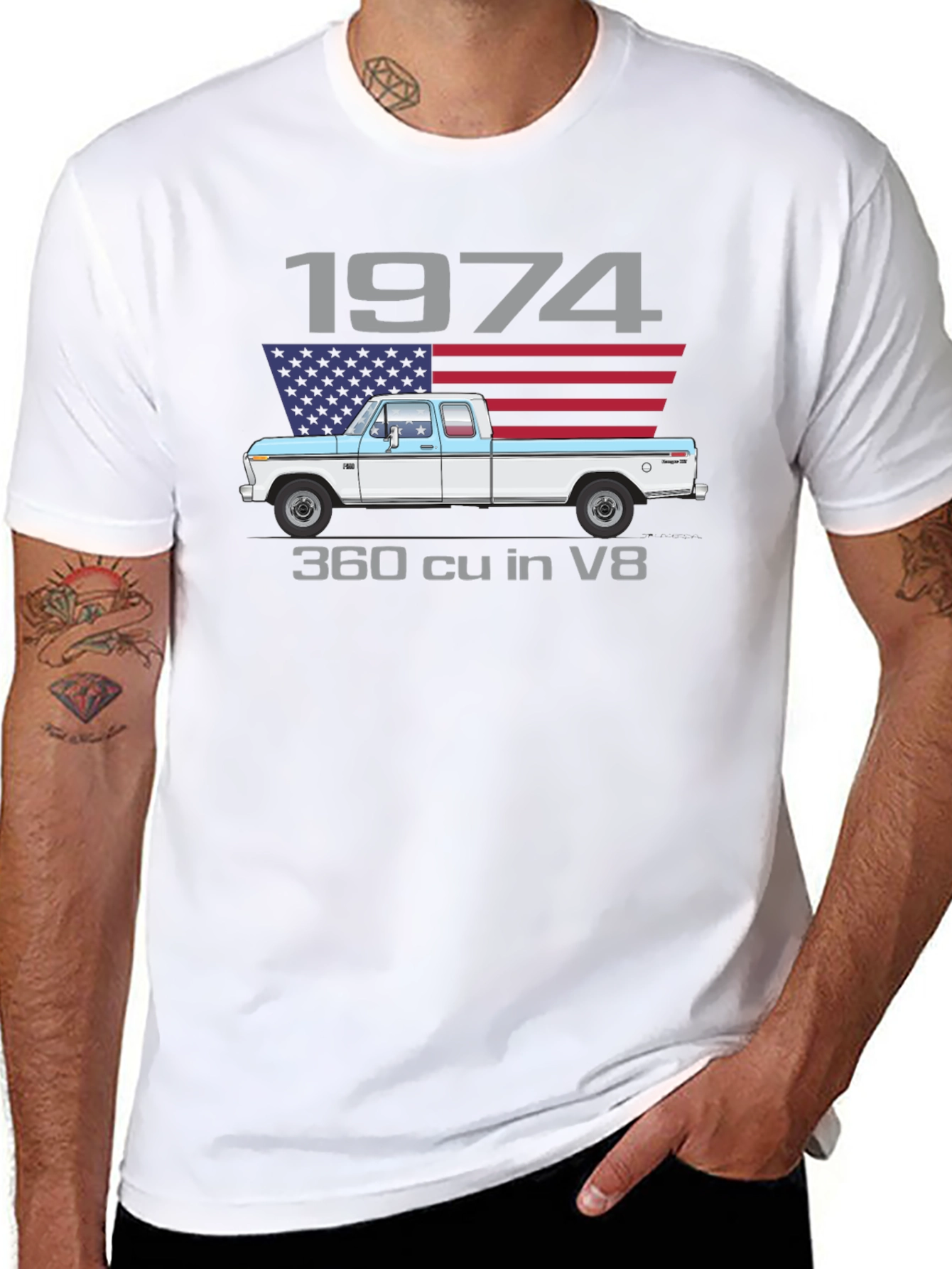1974 Truck T-Shirt - Classic American Pickup Design