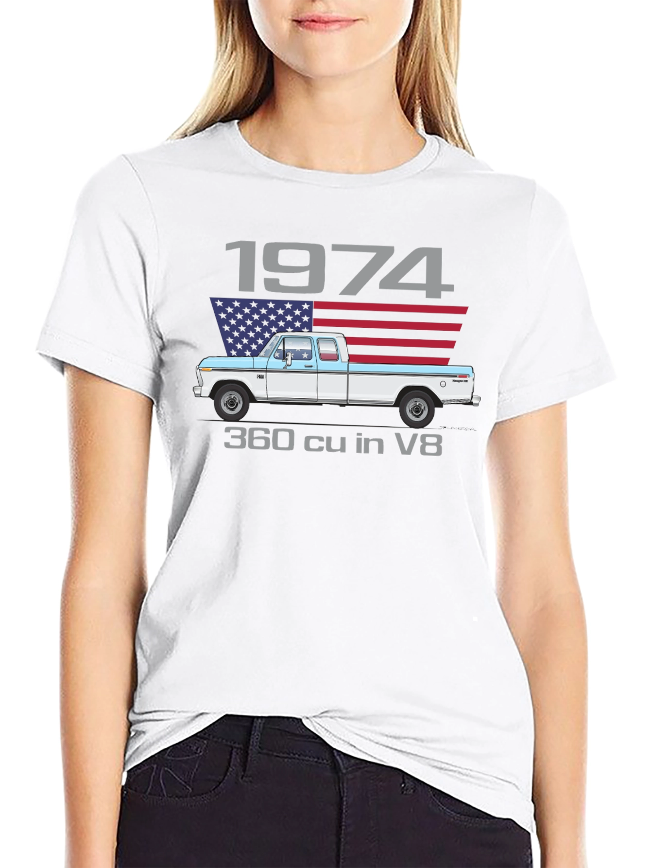 1974 Truck T-Shirt - Classic American Pickup Design