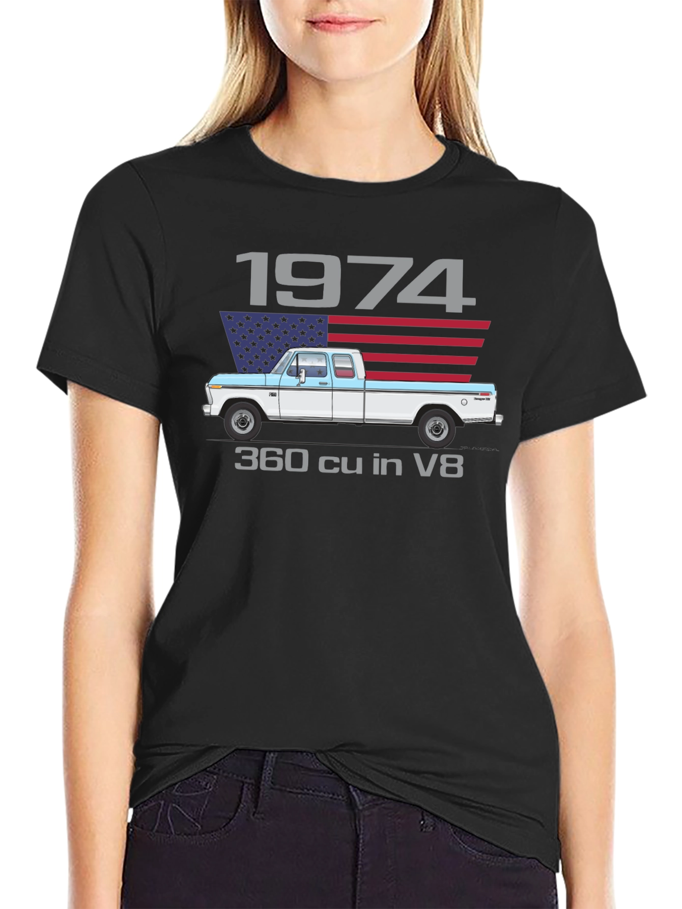 1974 Truck T-Shirt - Classic American Pickup Design