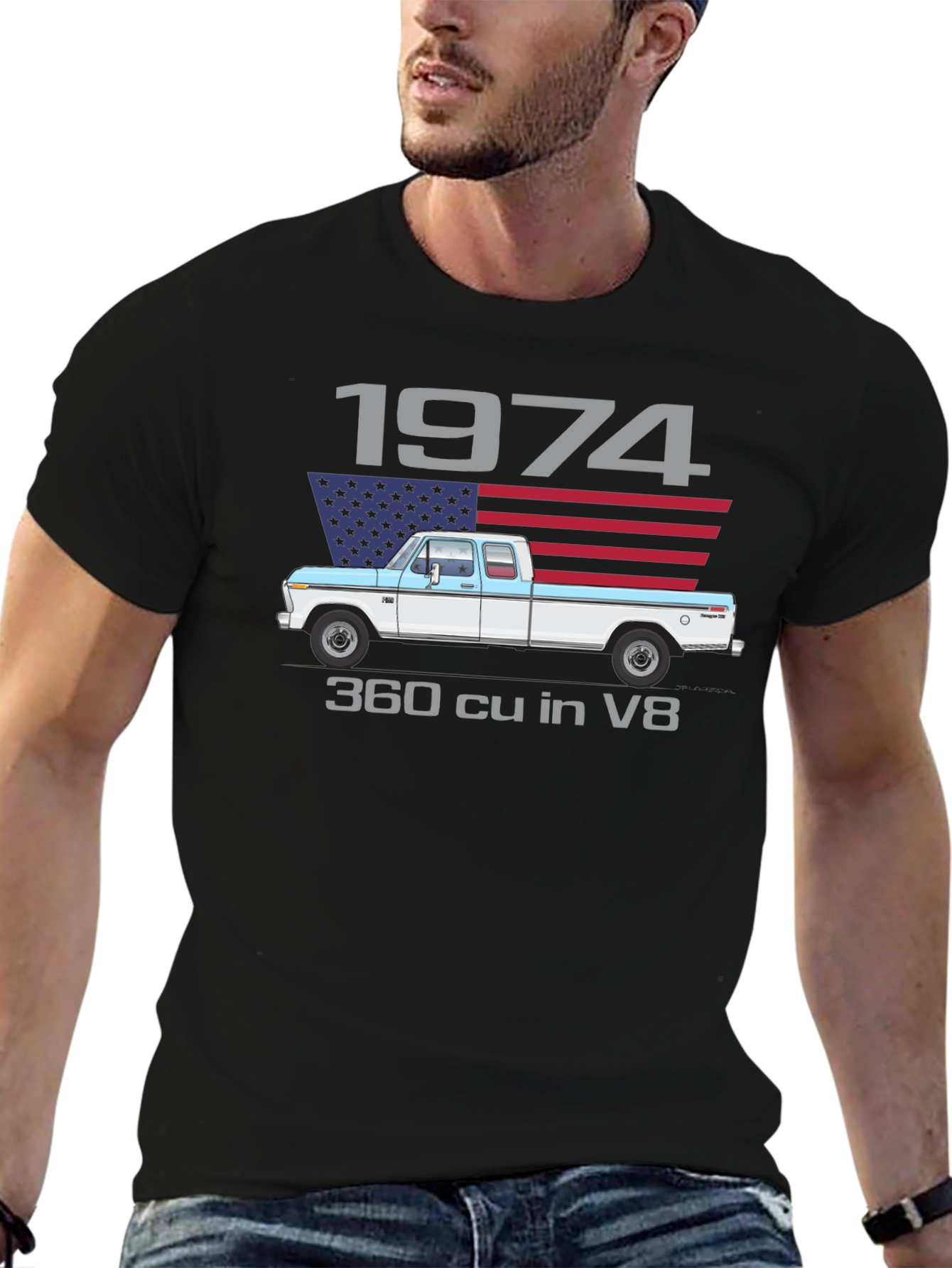 1974 Truck T-Shirt - Classic American Pickup Design