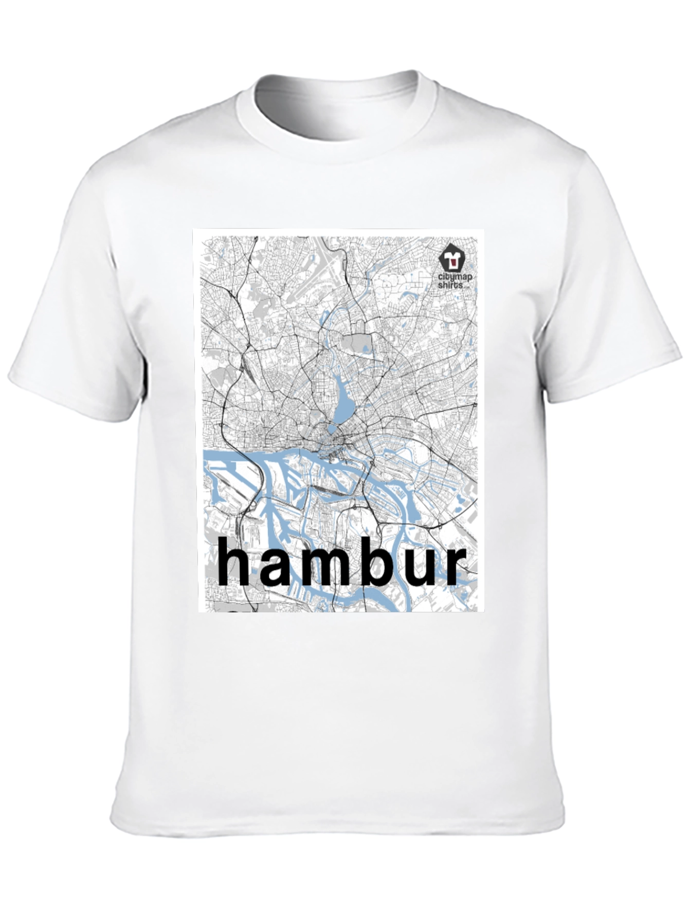 Hamburg Map T-Shirt - Cityscape Tee