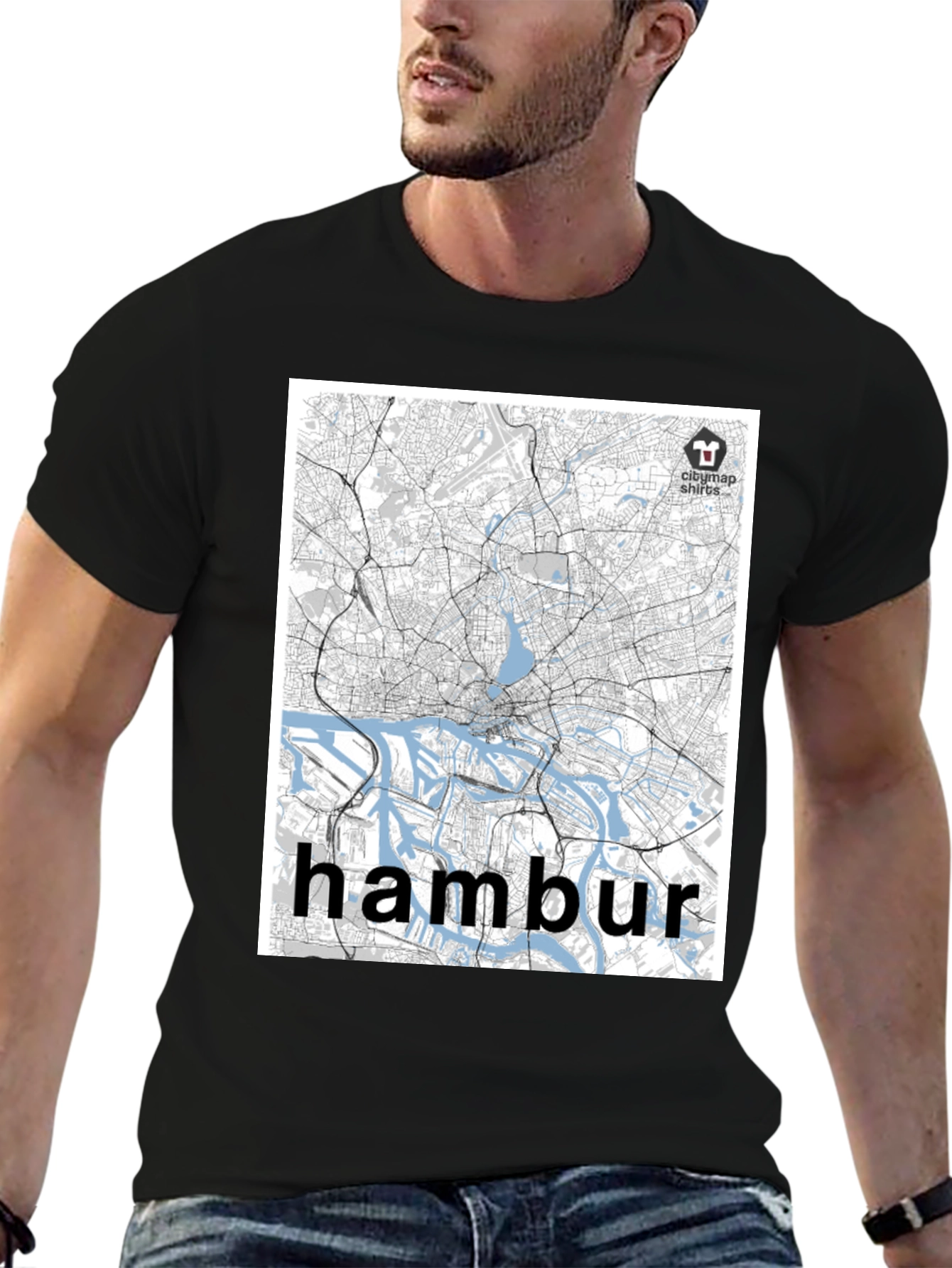 Hamburg Map T-Shirt - Cityscape Tee