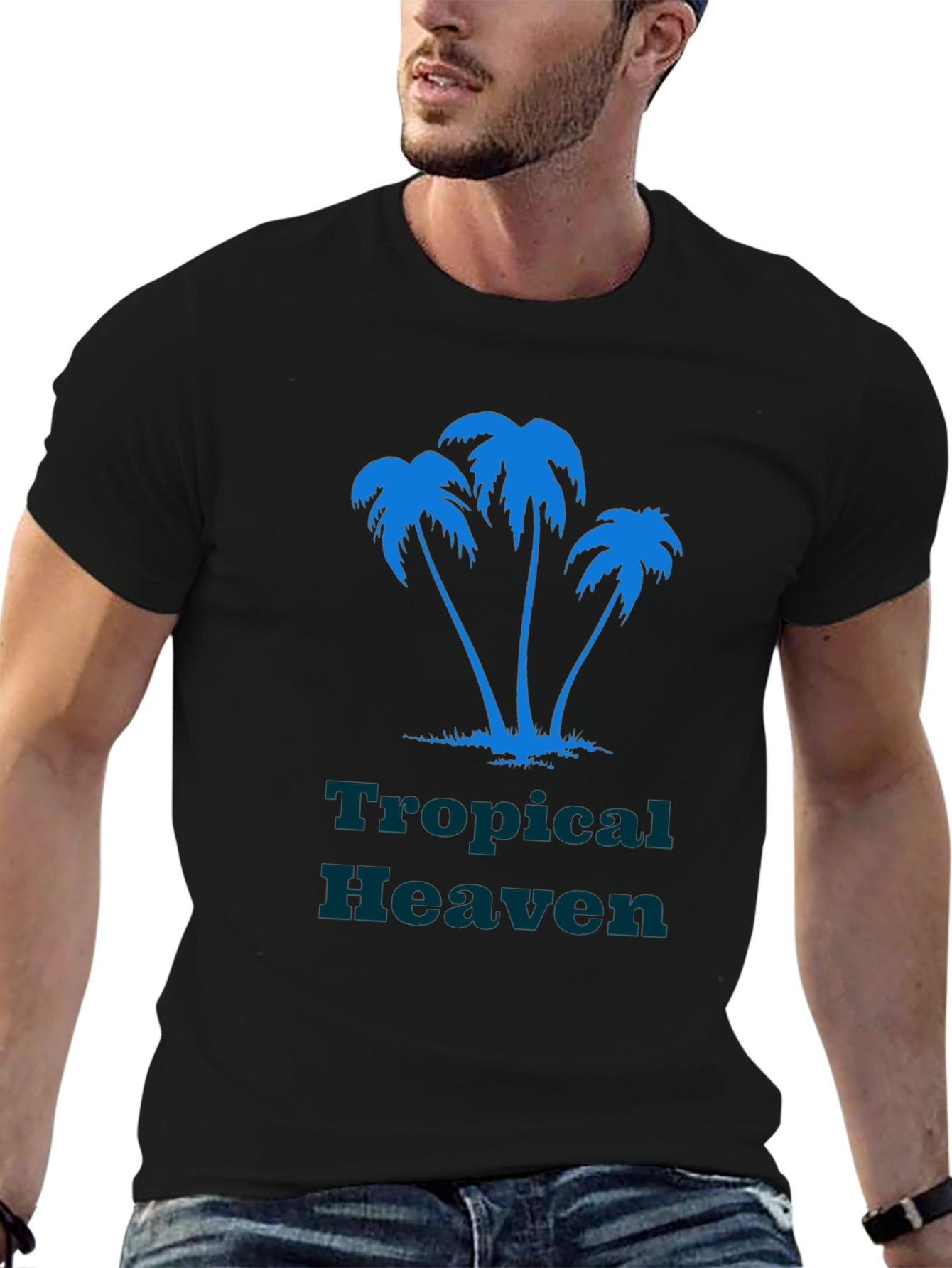 Tropical Heaven T-Shirt: Palm Tree Graphic