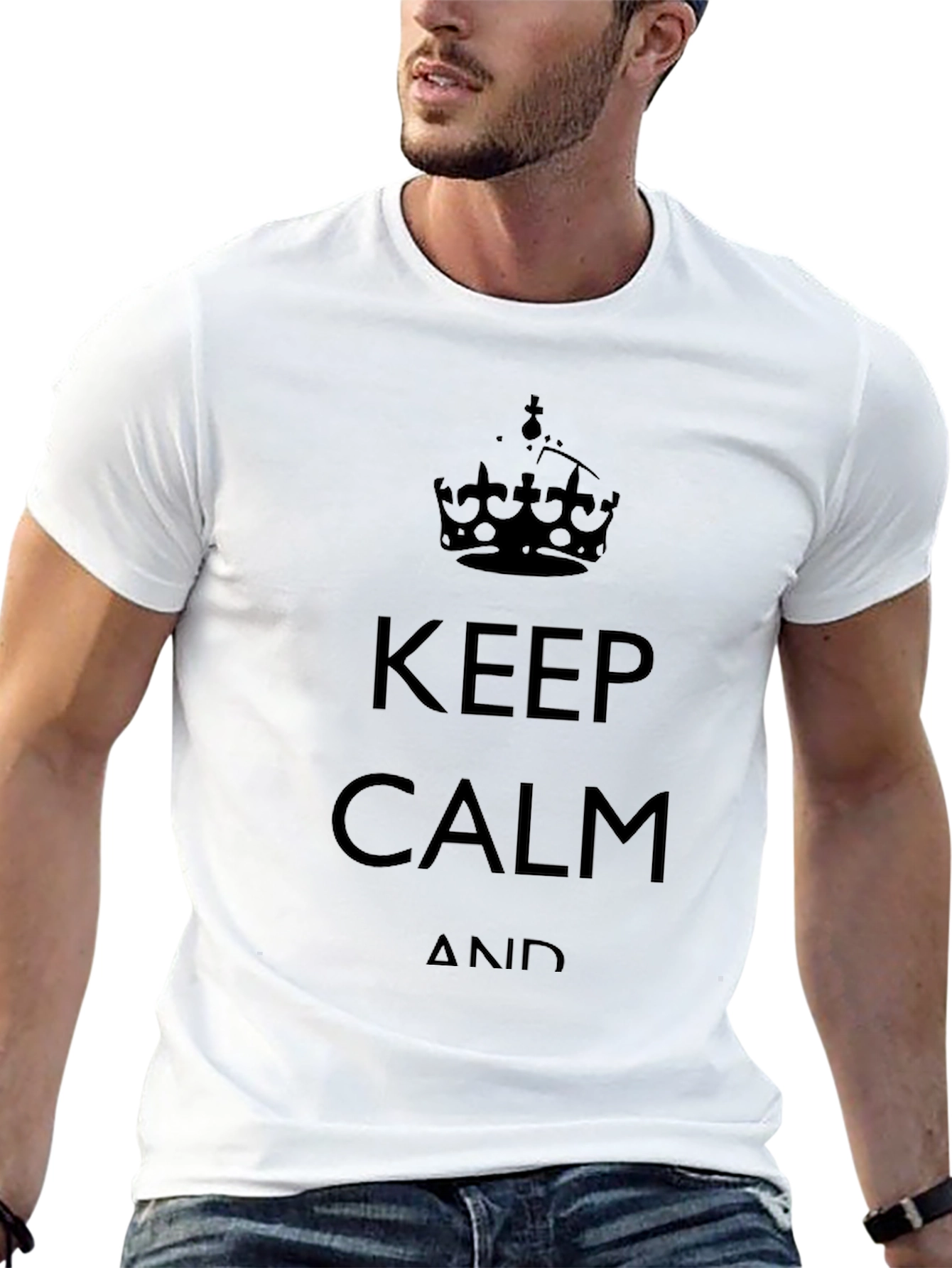 Keep Calm Graphic Tee - Classic Black T-Shirt