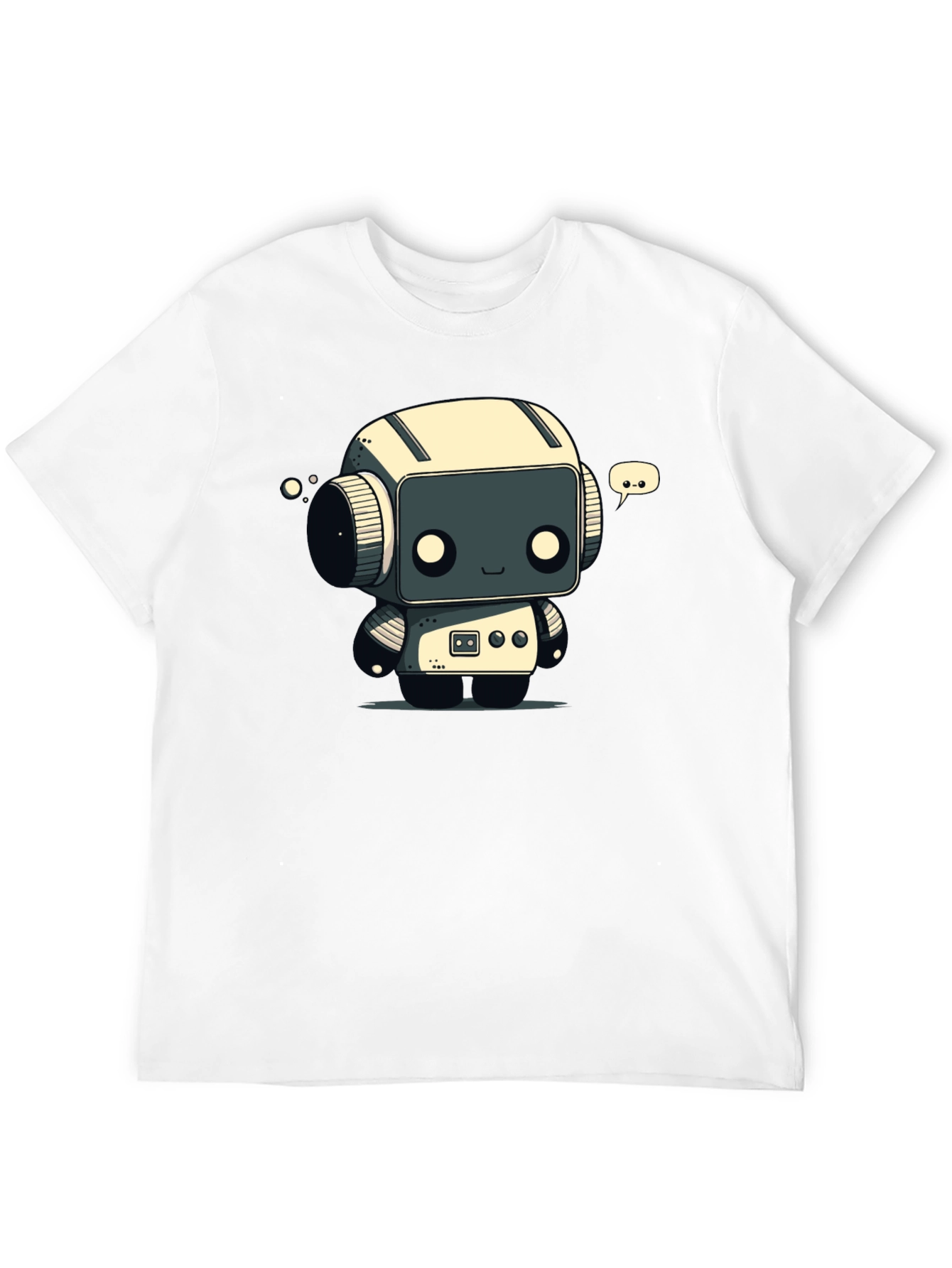 Robot T-Shirt - Black Graphic Tee