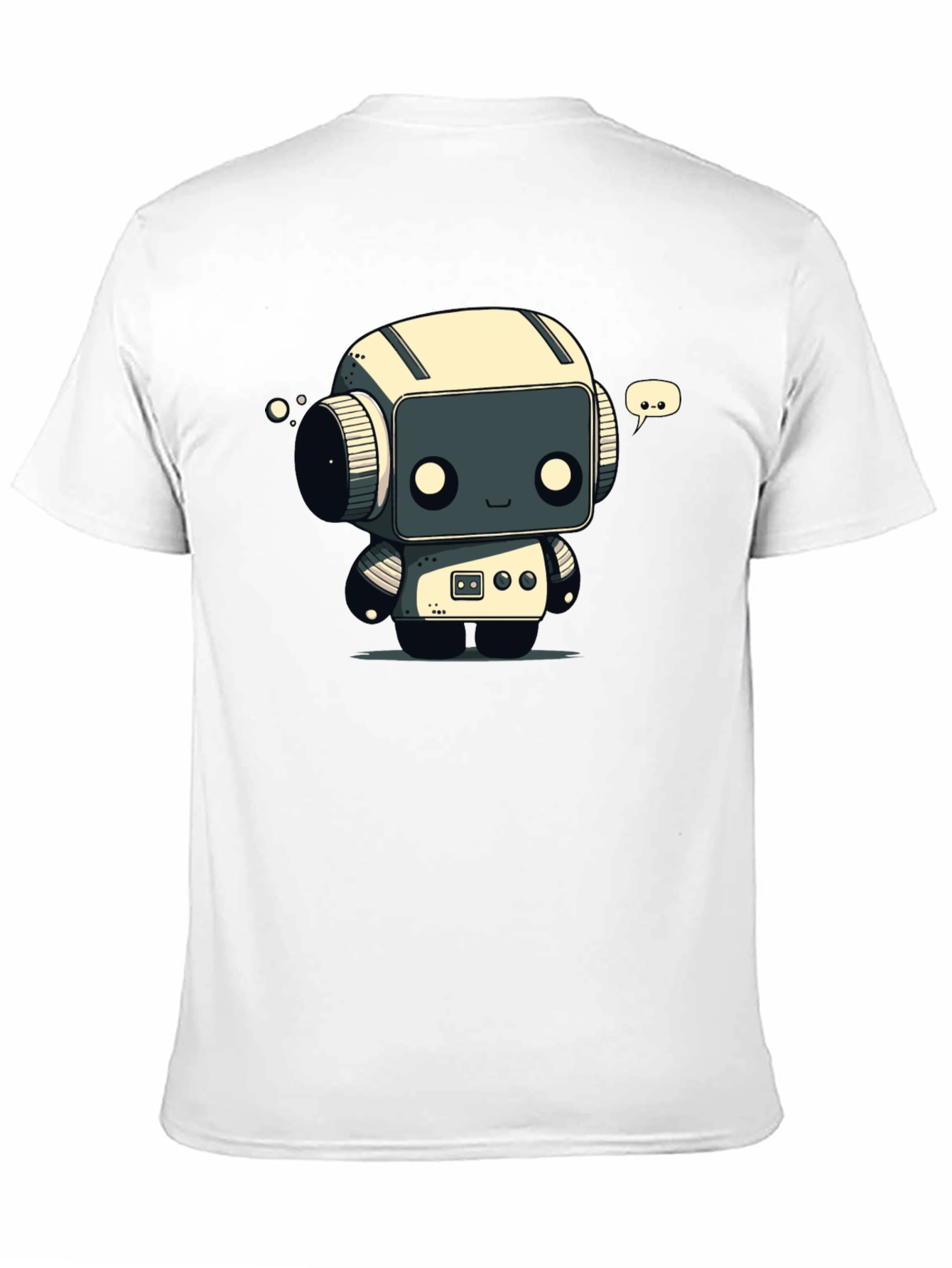 Robot T-Shirt - Black Graphic Tee