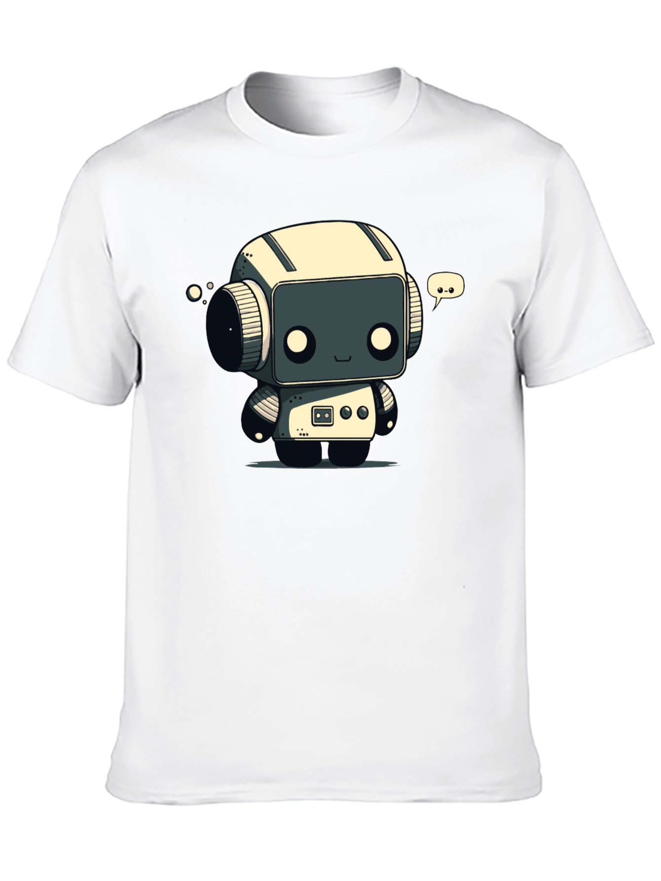 Robot T-Shirt - Black Graphic Tee