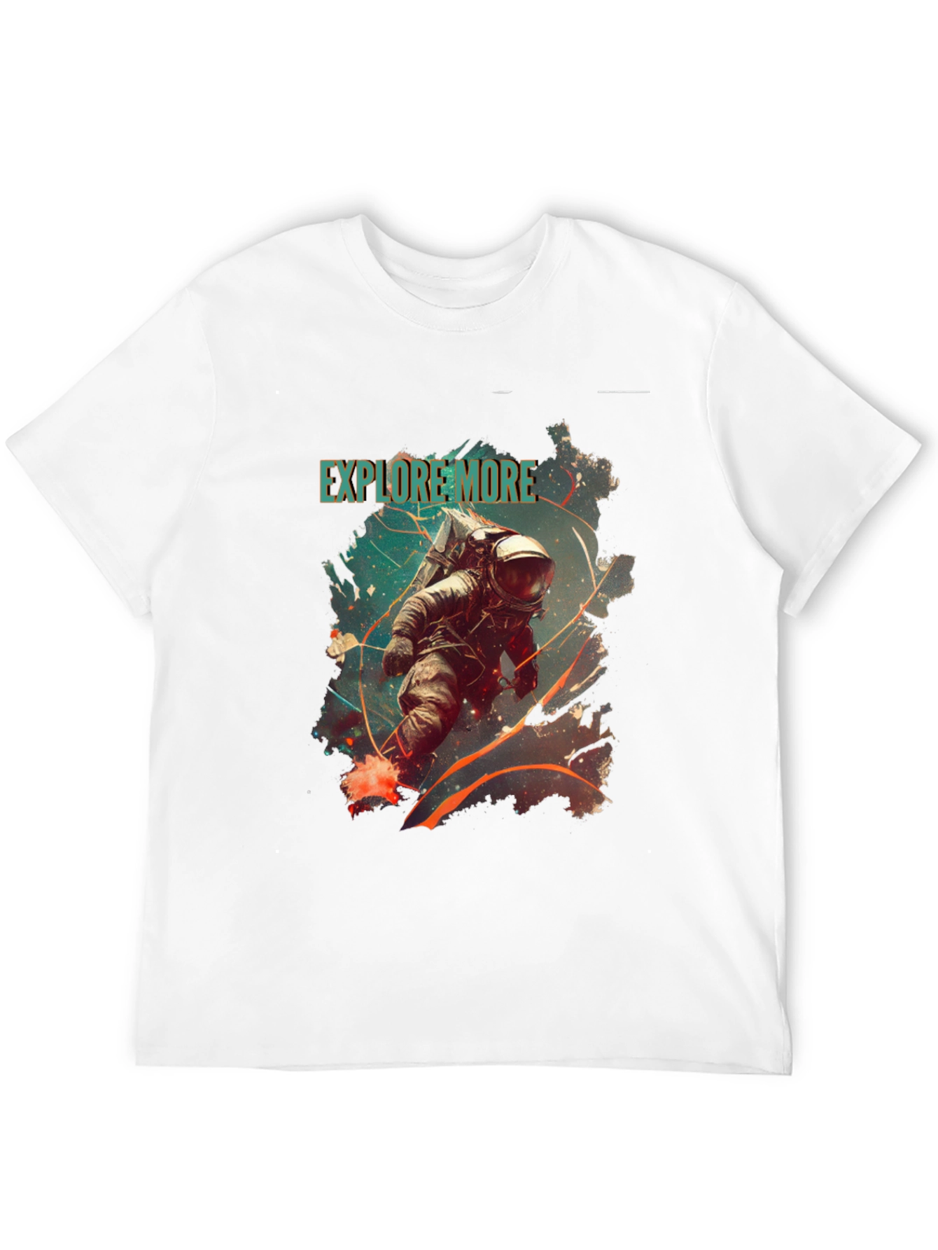 Explore More Astronaut Graphic Tee - Black