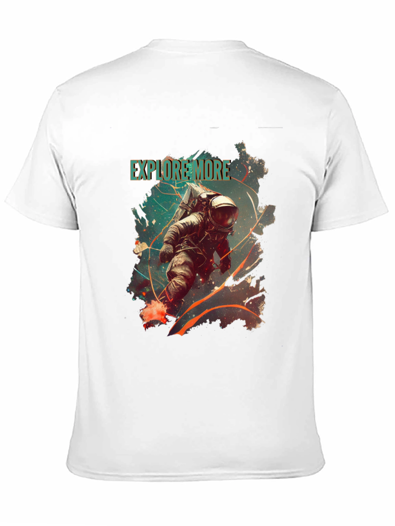 Explore More Astronaut Graphic Tee - Black