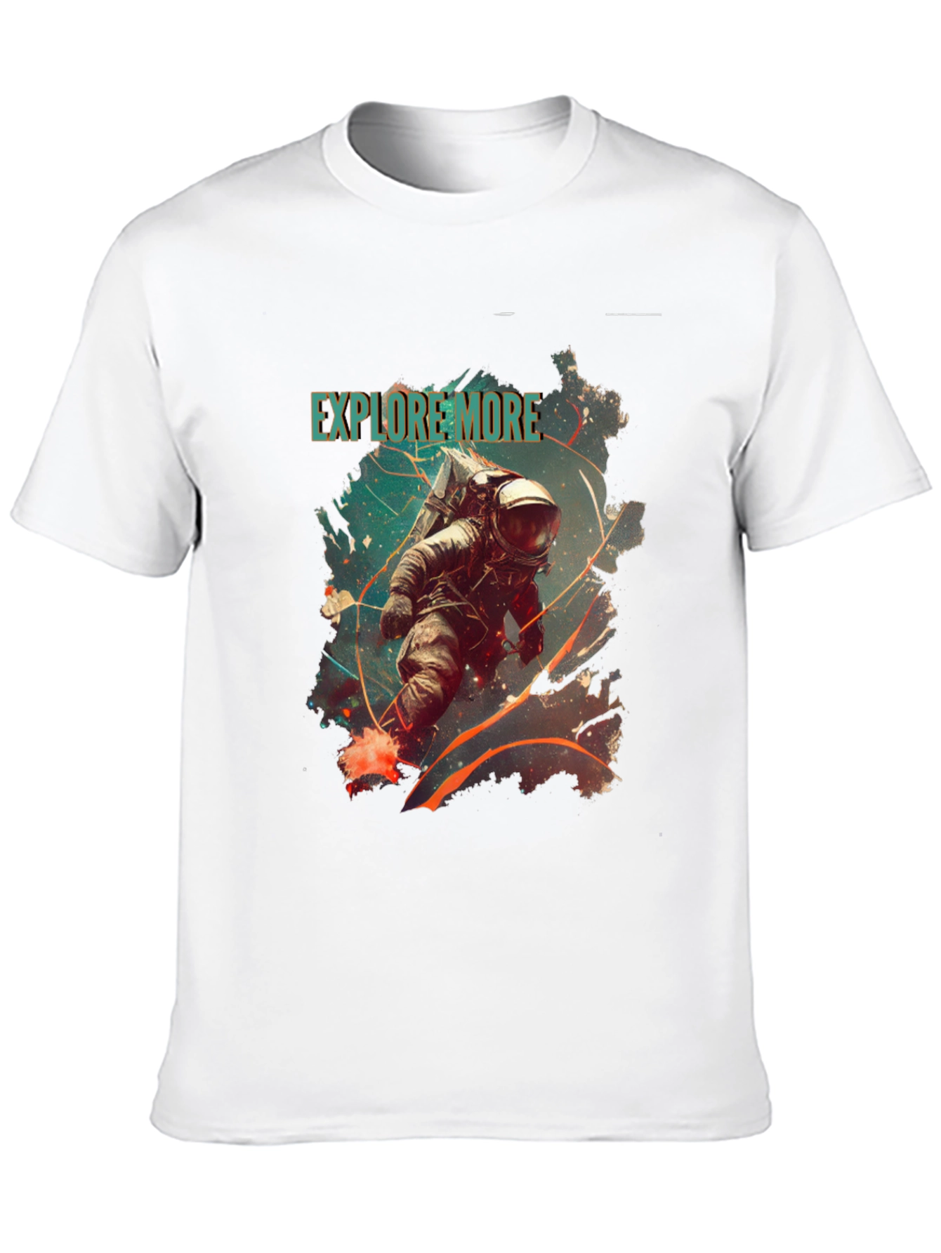 Explore More Astronaut Graphic Tee - Black
