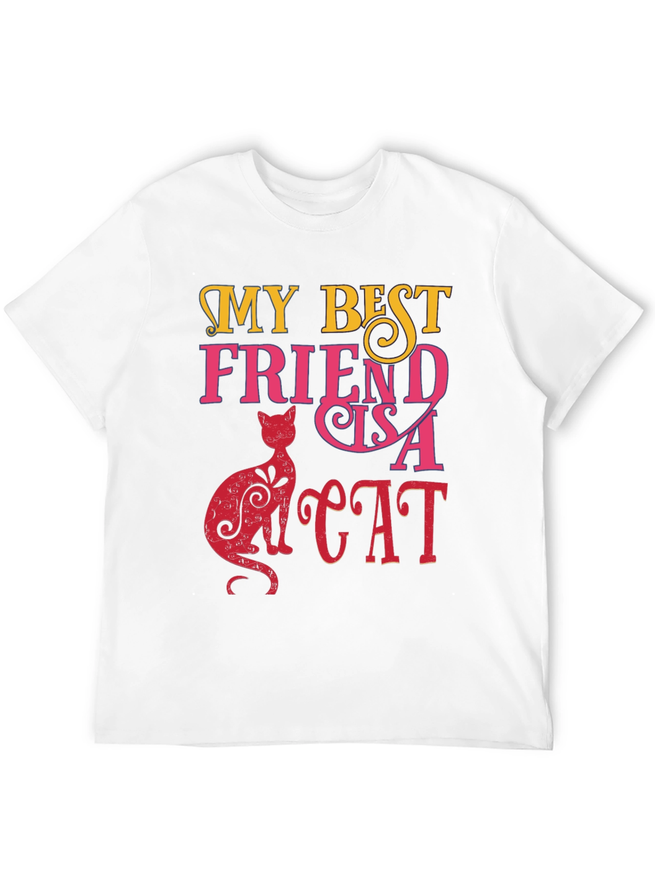 My Best Friend Is A Cat Graphic Tee