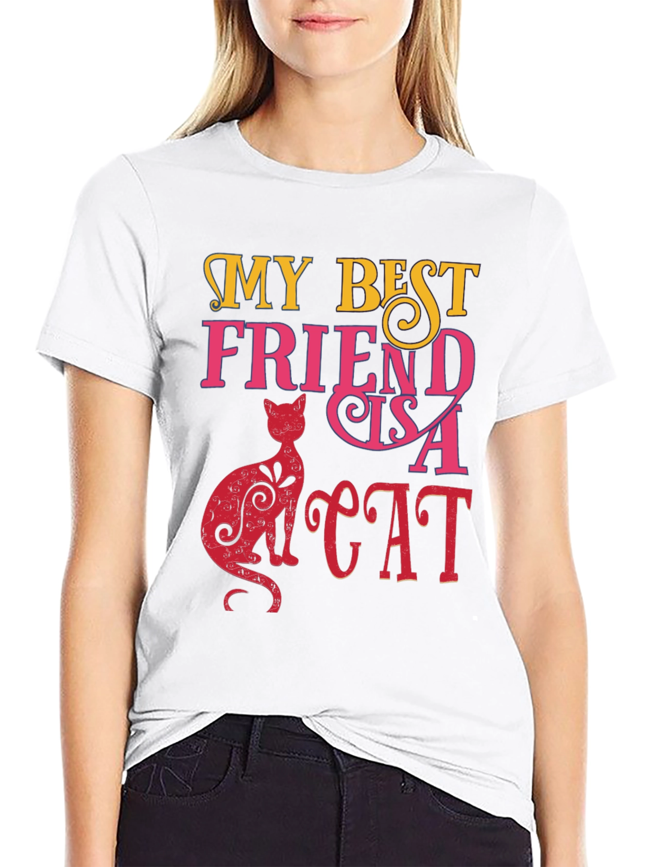 My Best Friend Is A Cat Graphic Tee